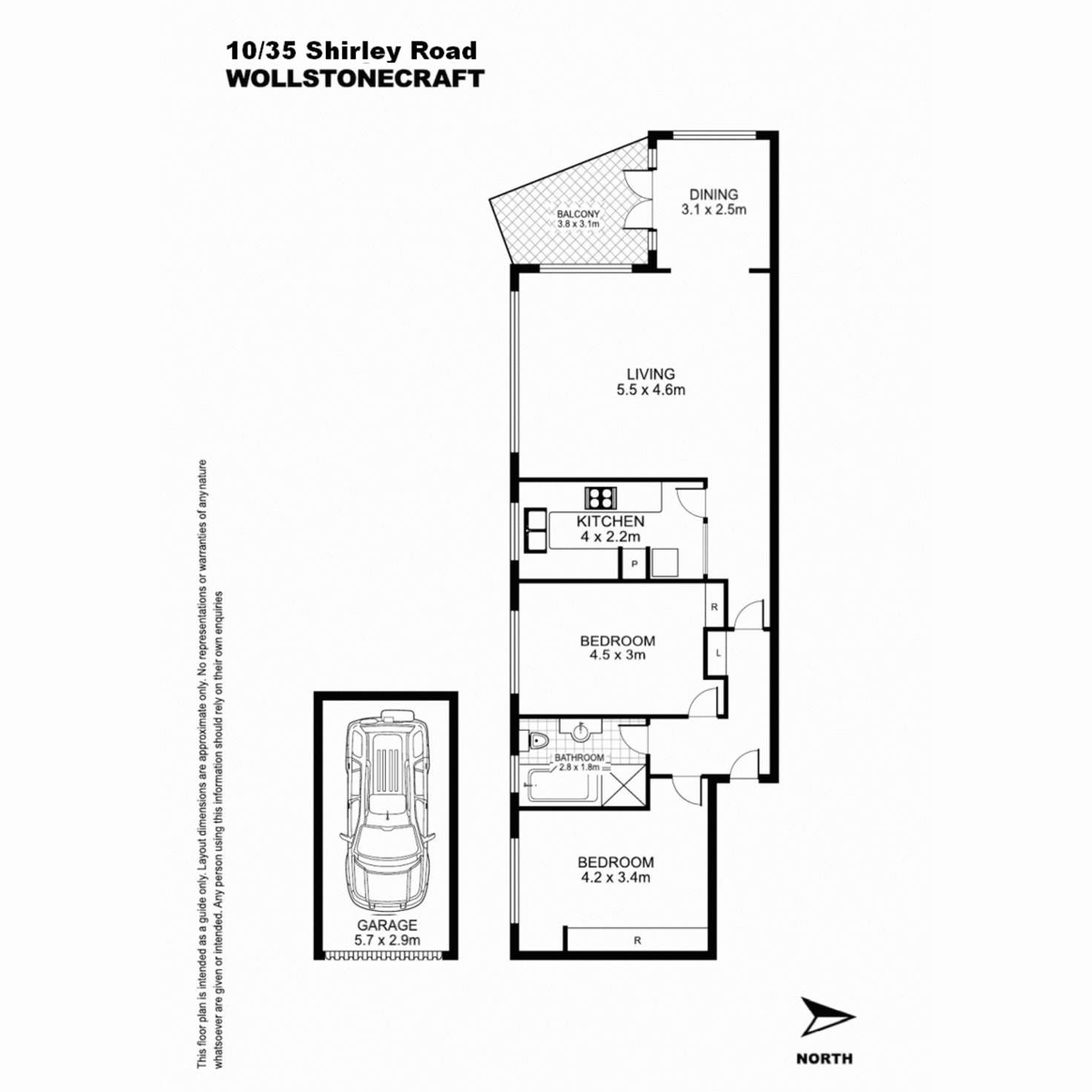 Floorplan of Homely apartment listing, 10/35 Shirley Road, Wollstonecraft NSW 2065