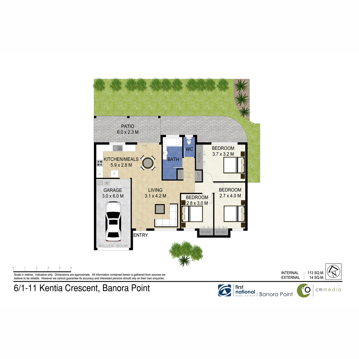 Floorplan of Homely villa listing, 6/1-11 Kentia Crescent, Banora Point NSW 2486