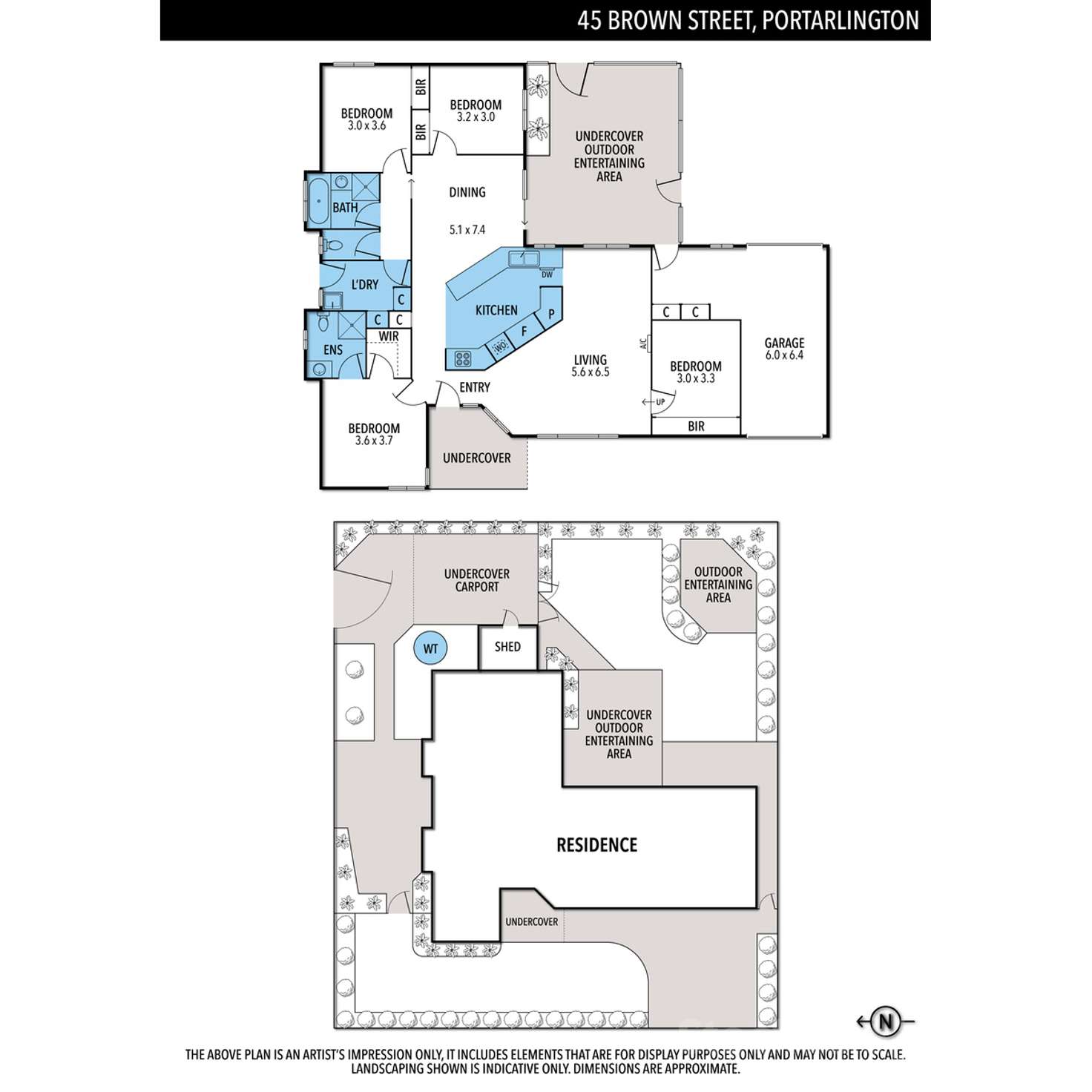 Floorplan of Homely house listing, 45 Brown Street, Portarlington VIC 3223