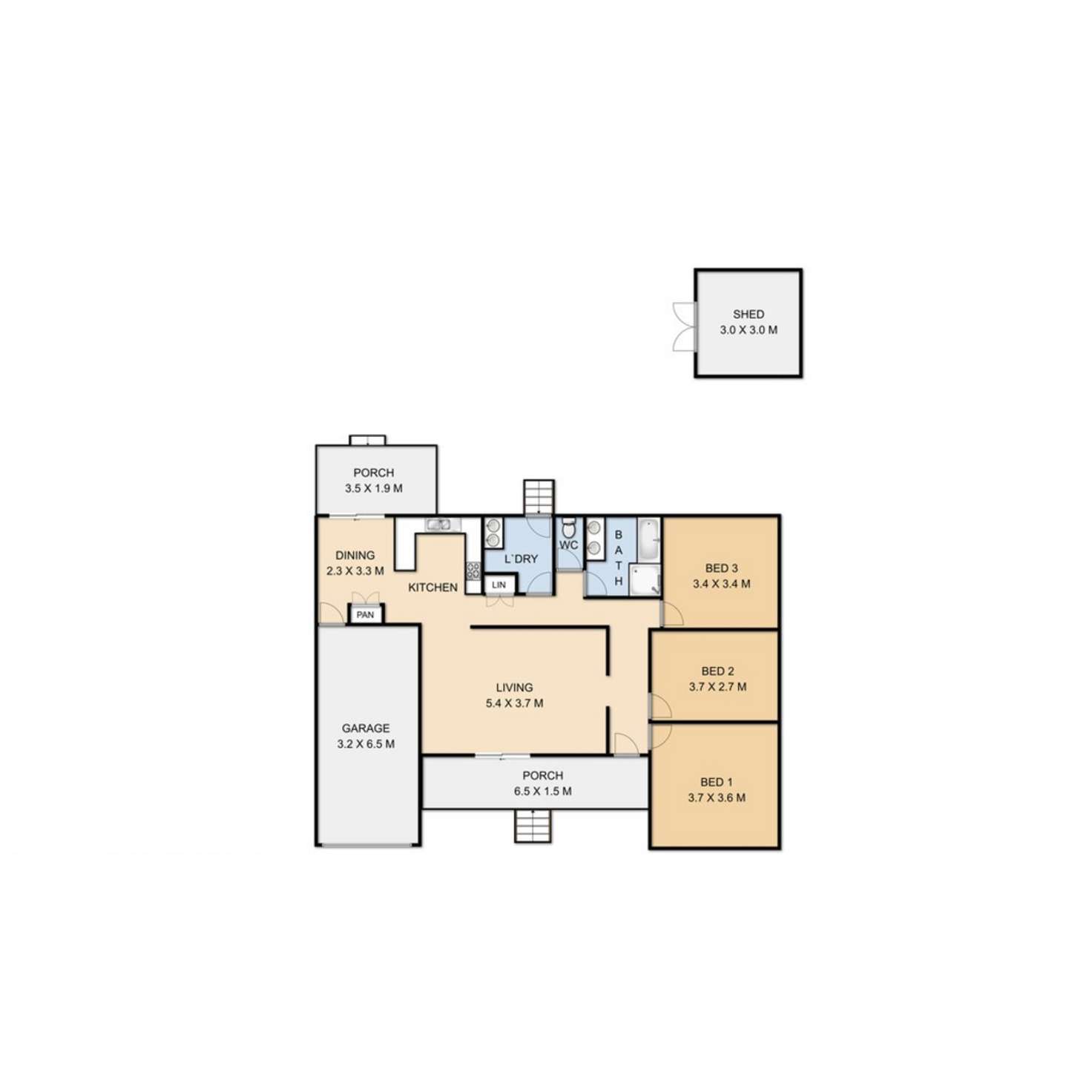 Floorplan of Homely house listing, 24 Richmond Drive, Wilsonton QLD 4350