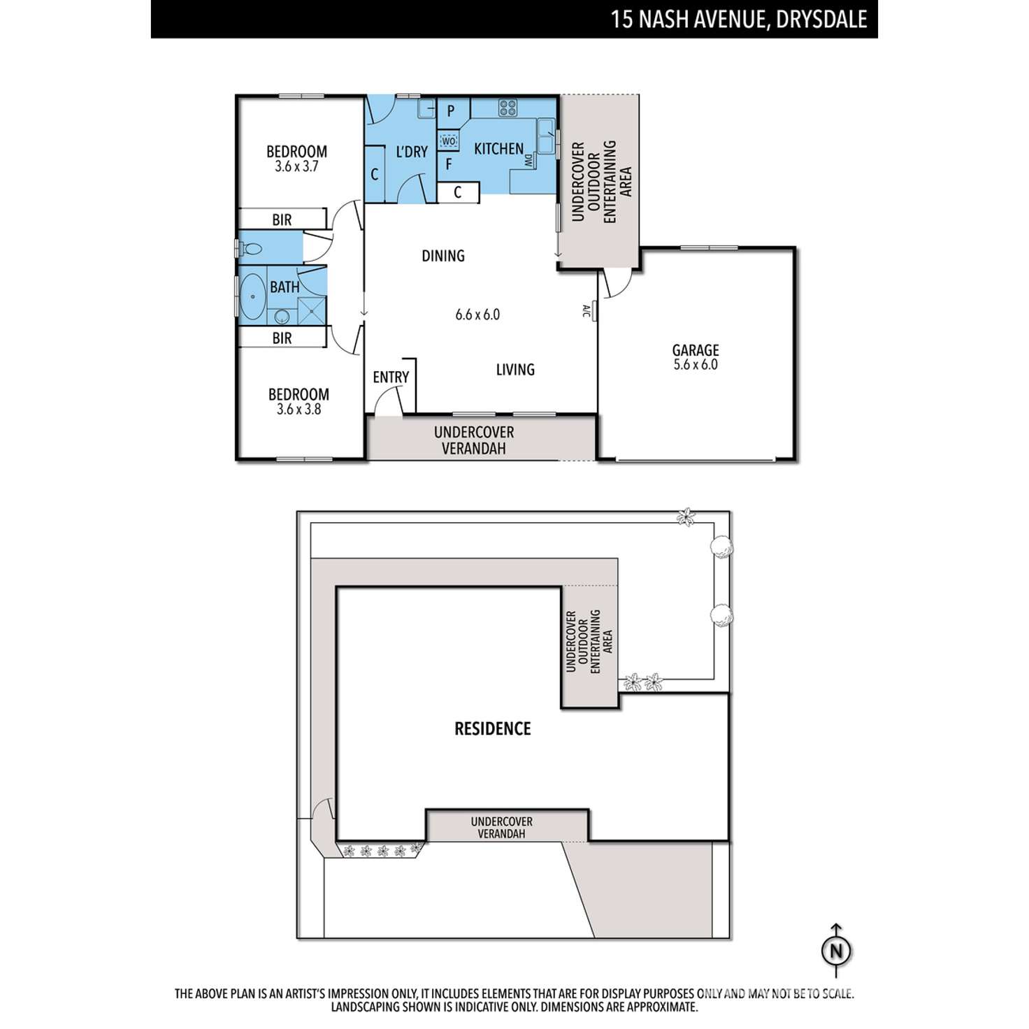 Floorplan of Homely unit listing, 15 Nash Avenue, Drysdale VIC 3222