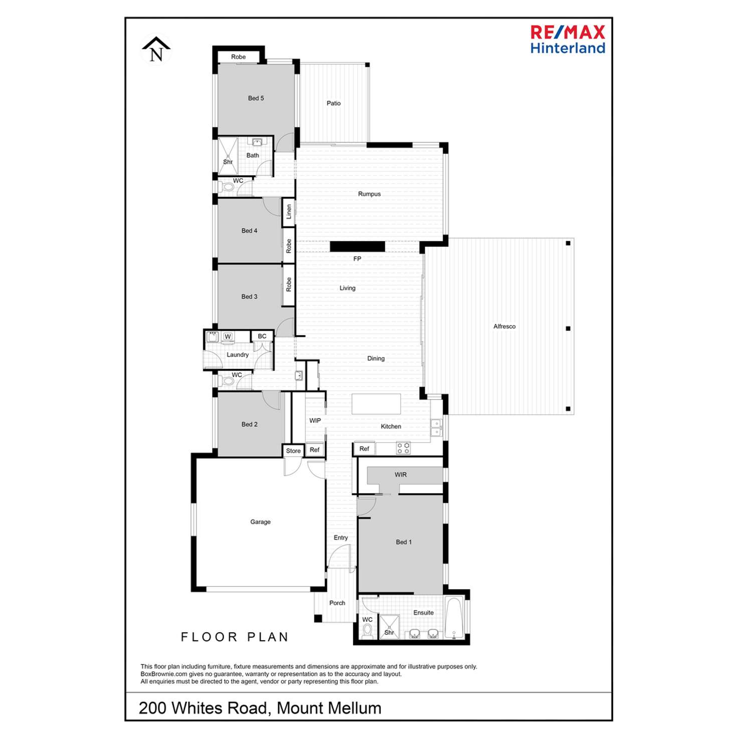 Floorplan of Homely house listing, 200 Whites Road, Mount Mellum QLD 4550