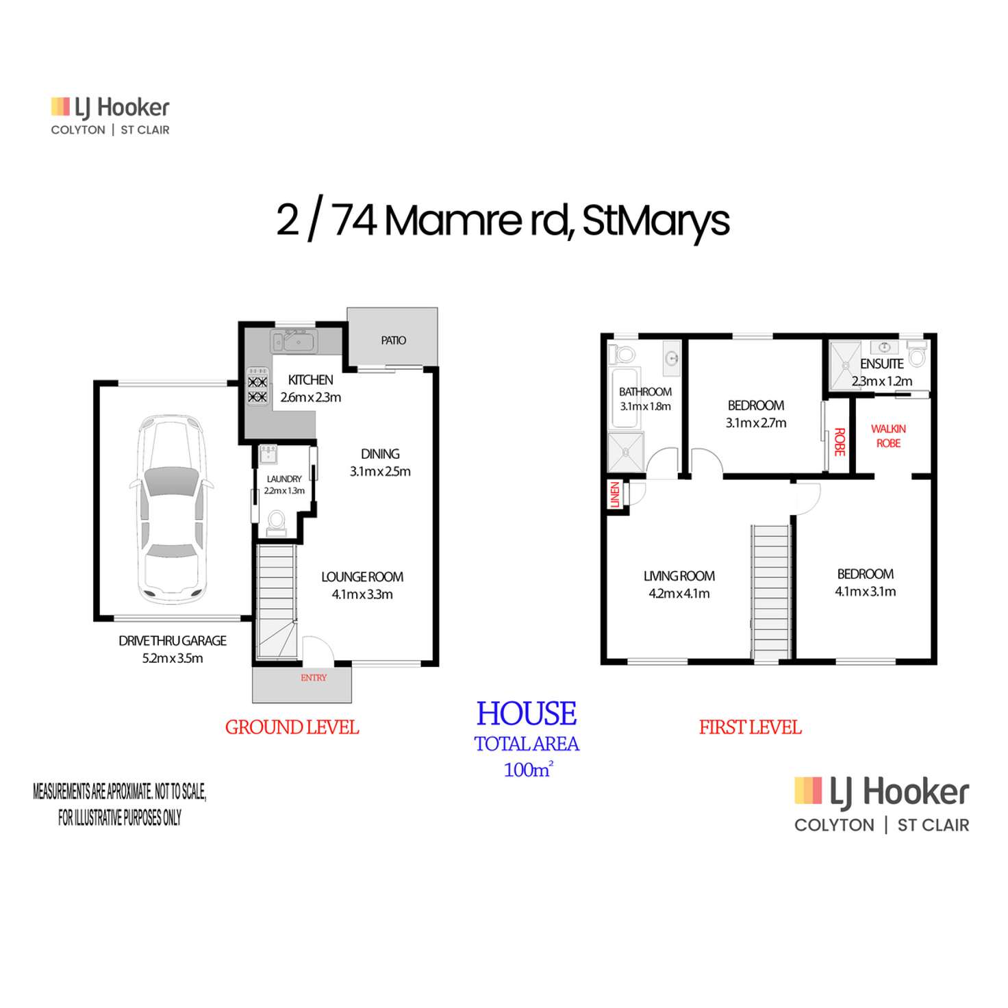 Floorplan of Homely townhouse listing, 2/74 Mamre Road, St Marys NSW 2760