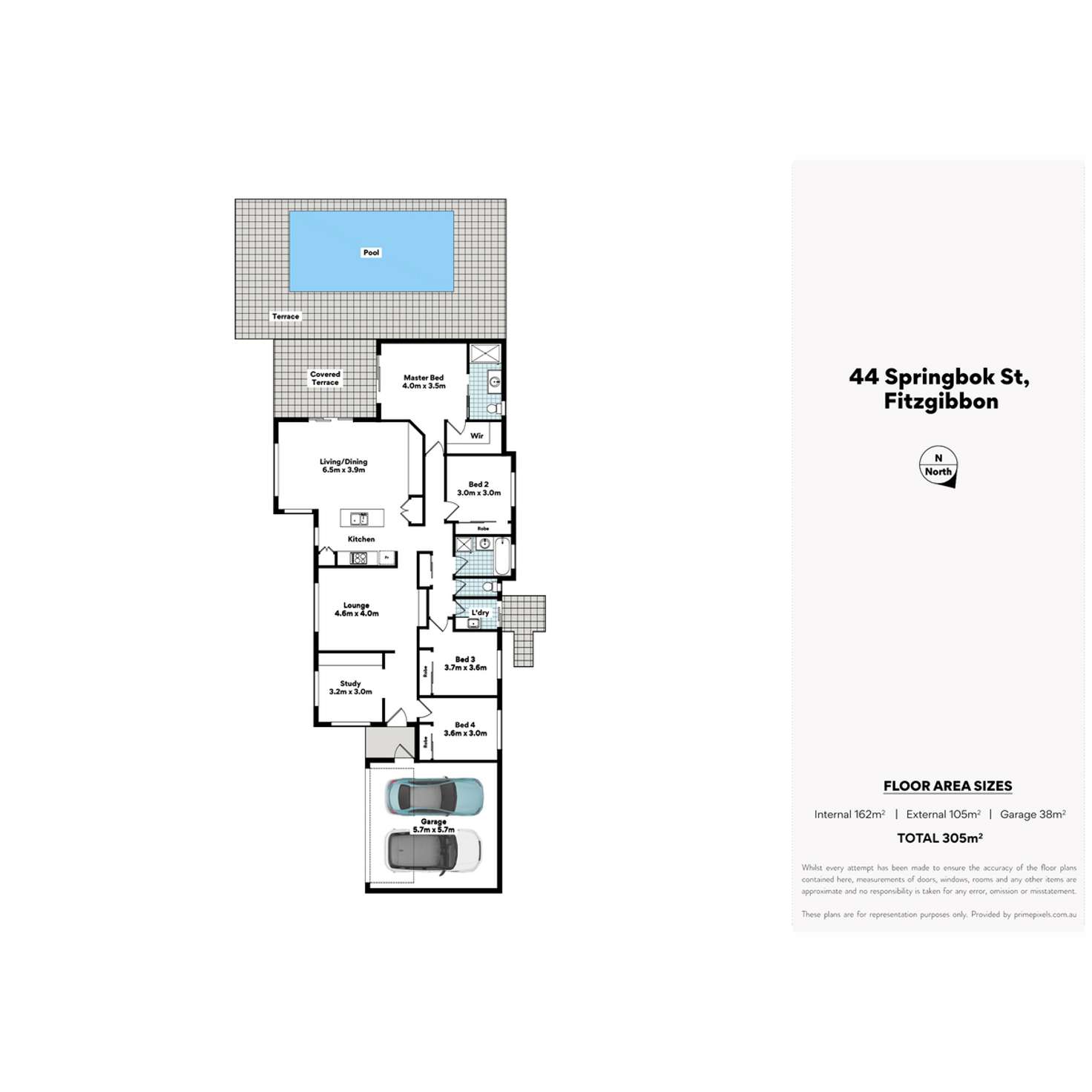 Floorplan of Homely house listing, 44 Springbok Street, Fitzgibbon QLD 4018
