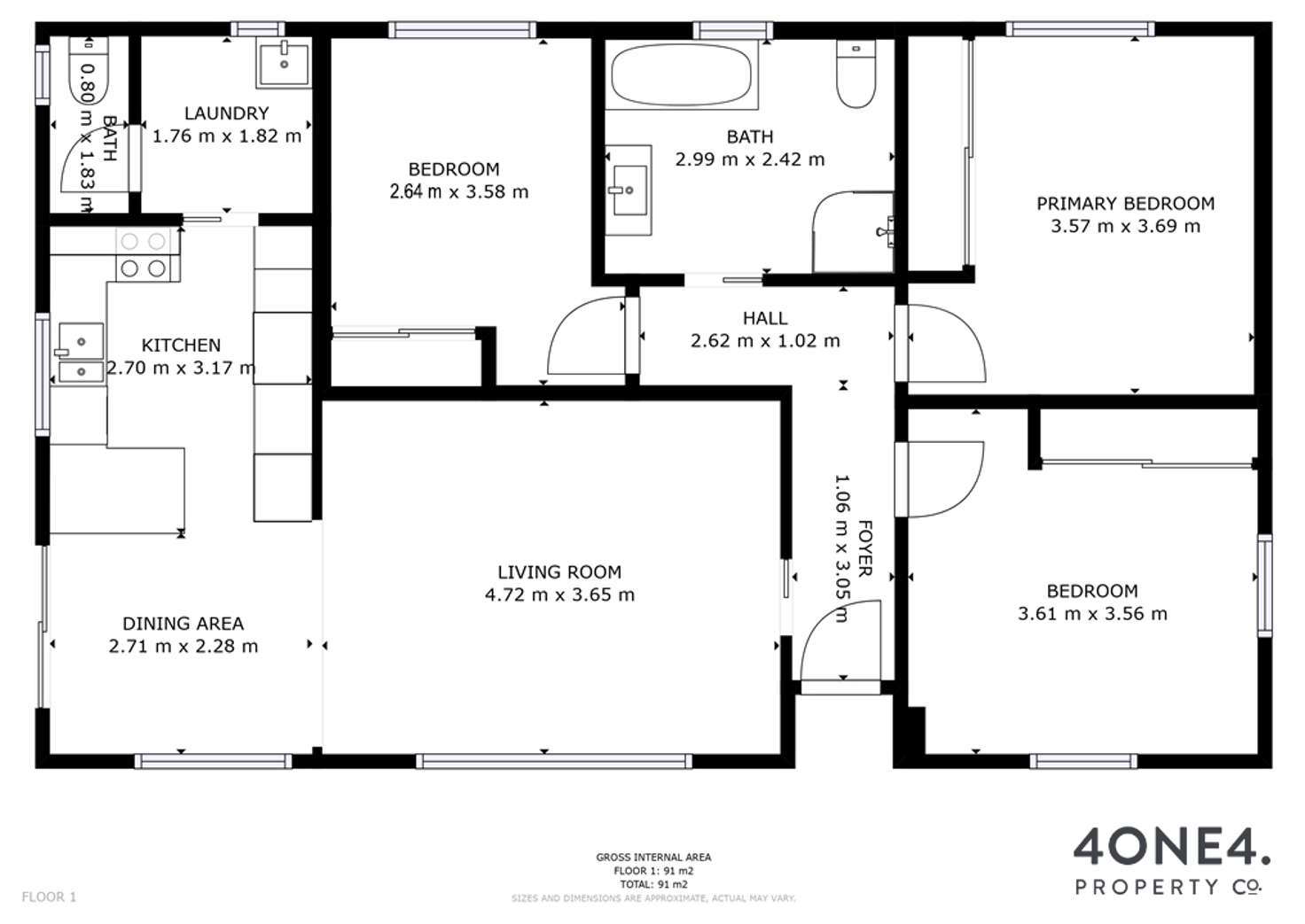 Floorplan of Homely house listing, 46 Resolution Street, Warrane TAS 7018