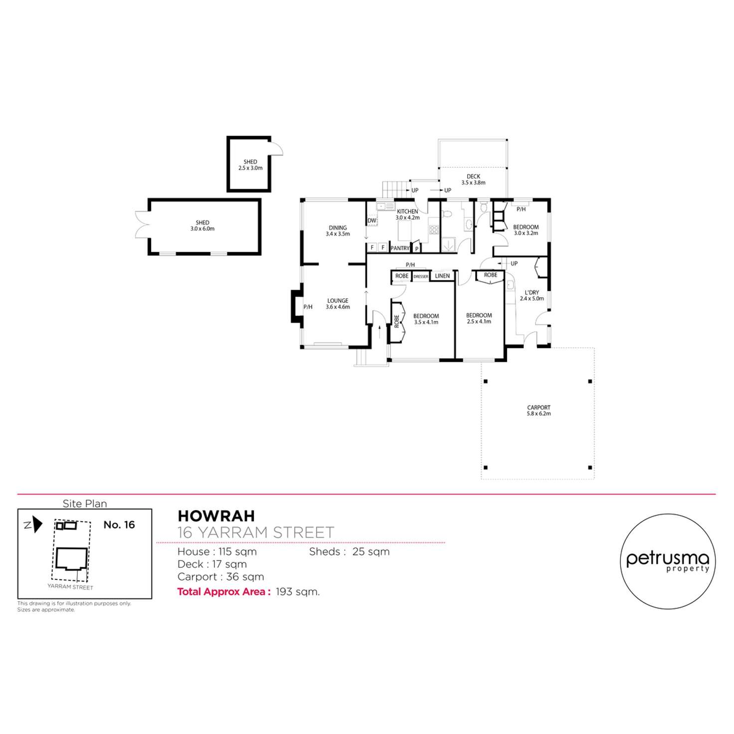 Floorplan of Homely house listing, 16 Yarram Street, Howrah TAS 7018