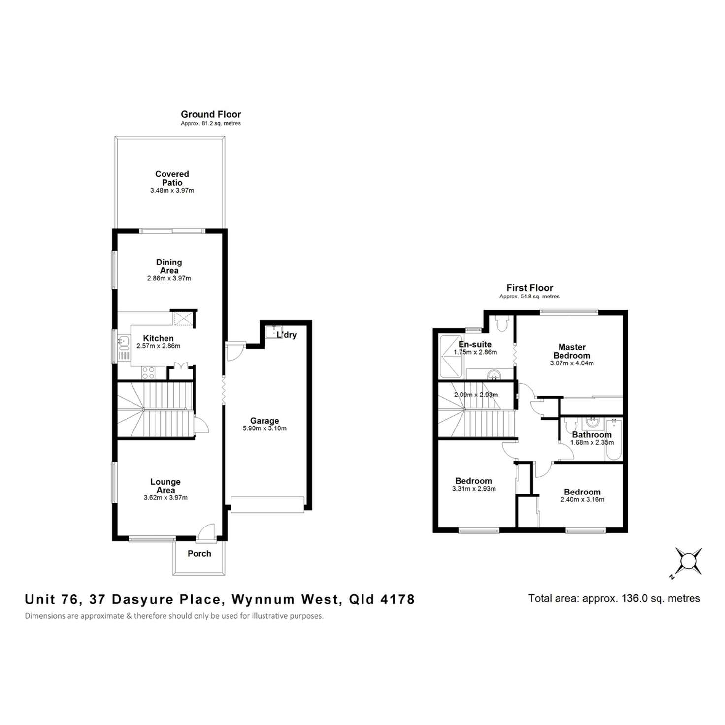 Floorplan of Homely townhouse listing, 76/37 Dasyure Place, Wynnum West QLD 4178