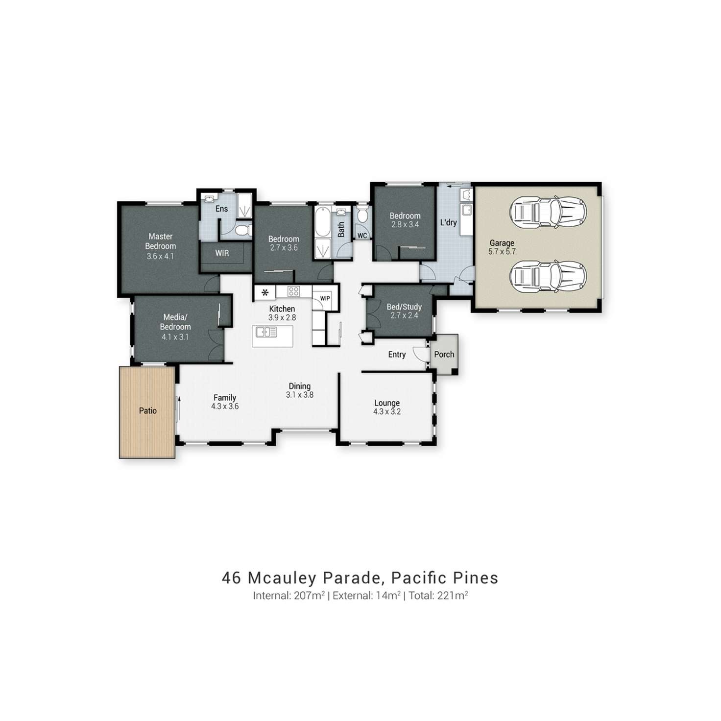 Floorplan of Homely house listing, 46 Mcauley Parade, Pacific Pines QLD 4211