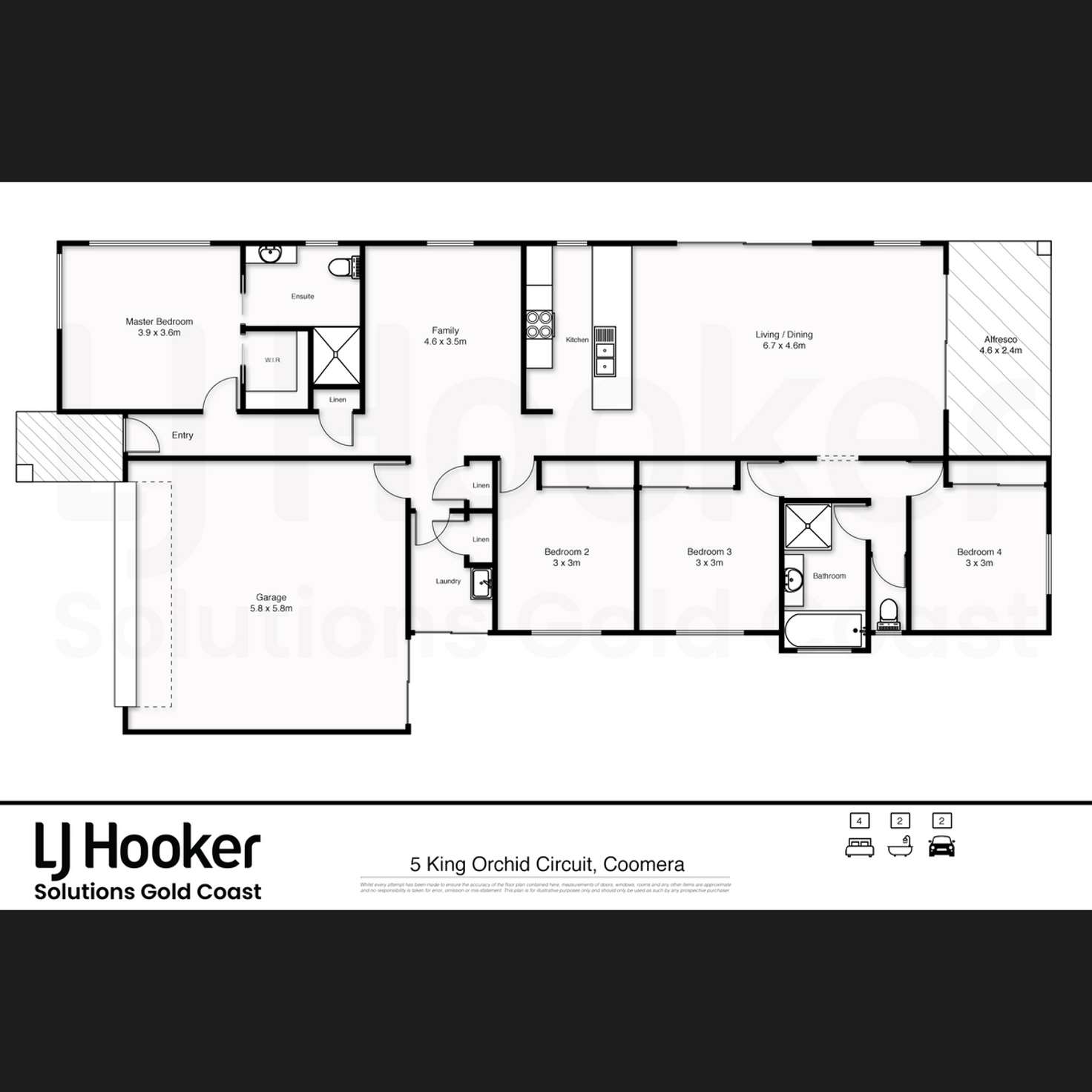 Floorplan of Homely house listing, 5 King Orchid Circuit, Coomera QLD 4209