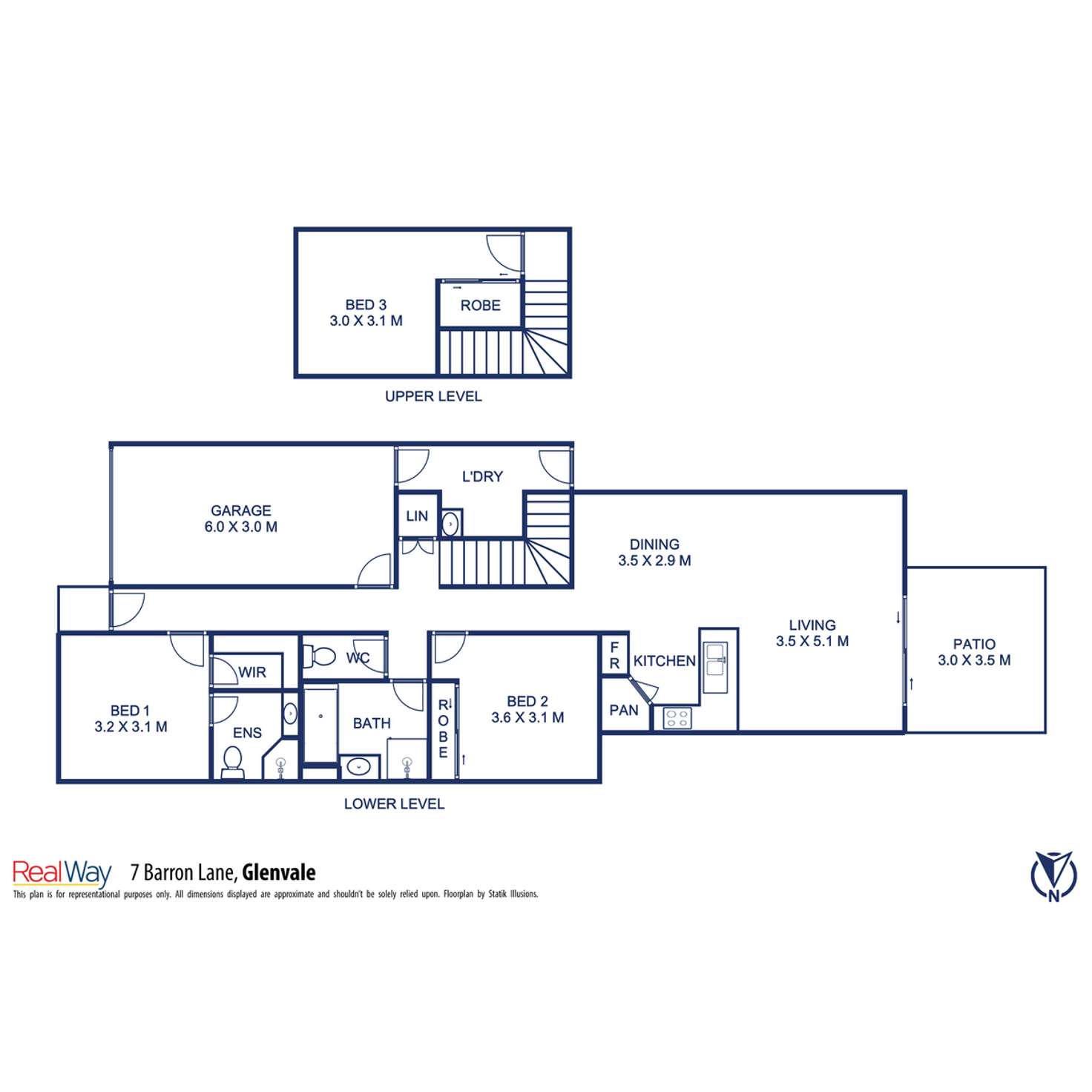 Floorplan of Homely house listing, 7 Barron Lane, Glenvale QLD 4350