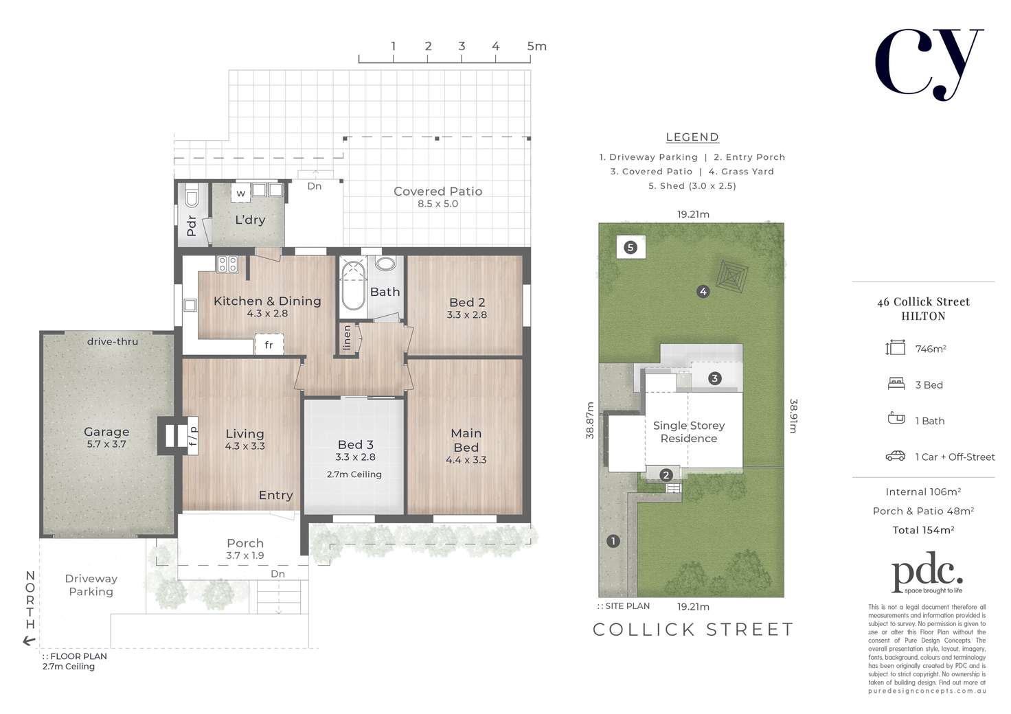 Floorplan of Homely house listing, 46 Collick Street, Hilton WA 6163