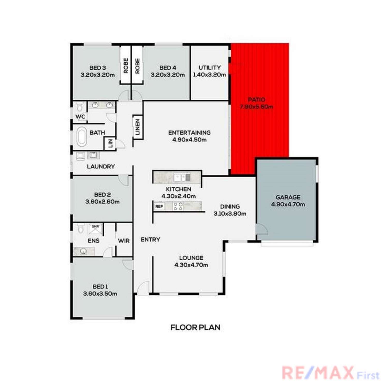Floorplan of Homely house listing, 15 Rochester Rise, Aroona QLD 4551