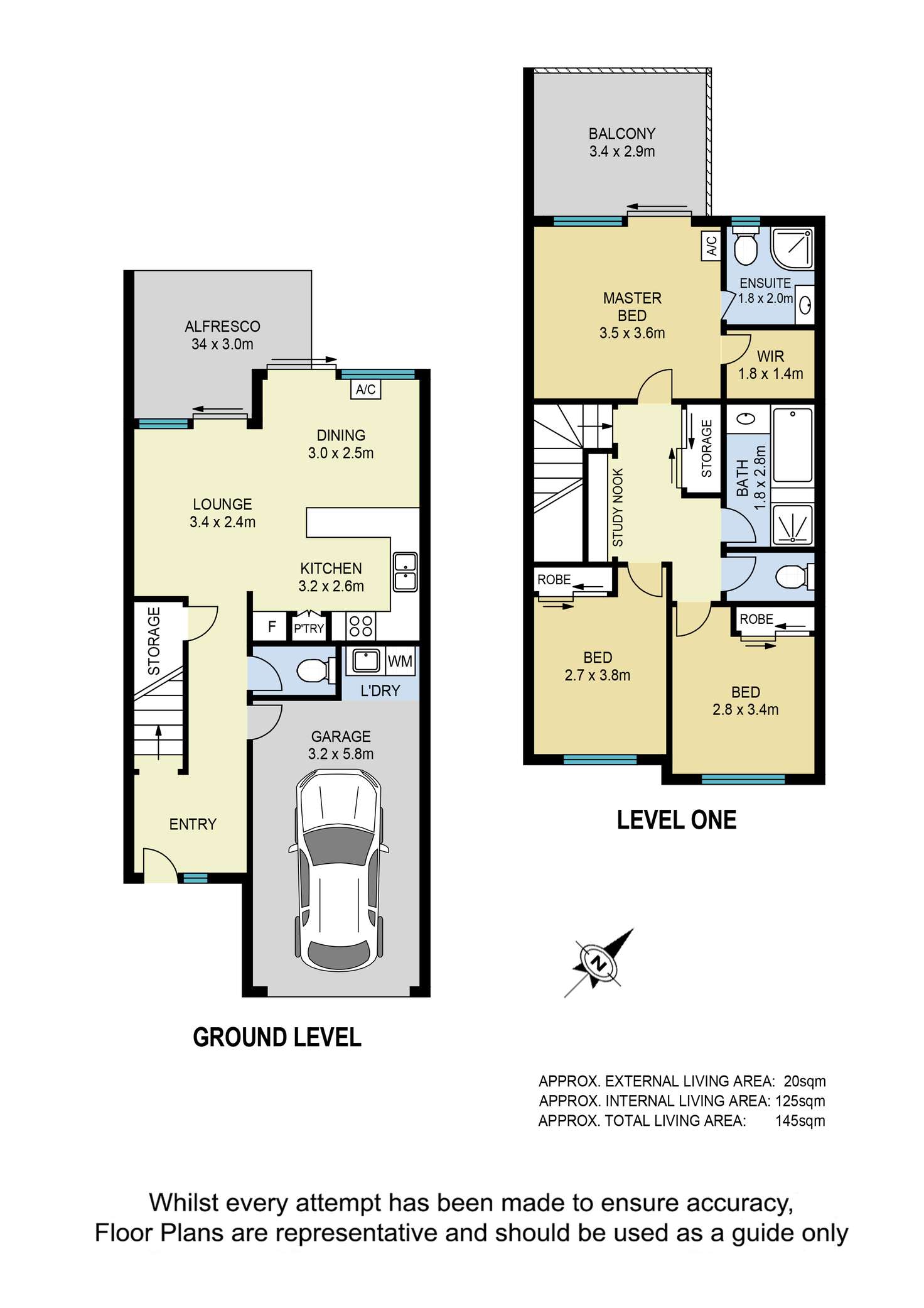 Floorplan of Homely townhouse listing, 9/4 Reserve Court, Murrumba Downs QLD 4503