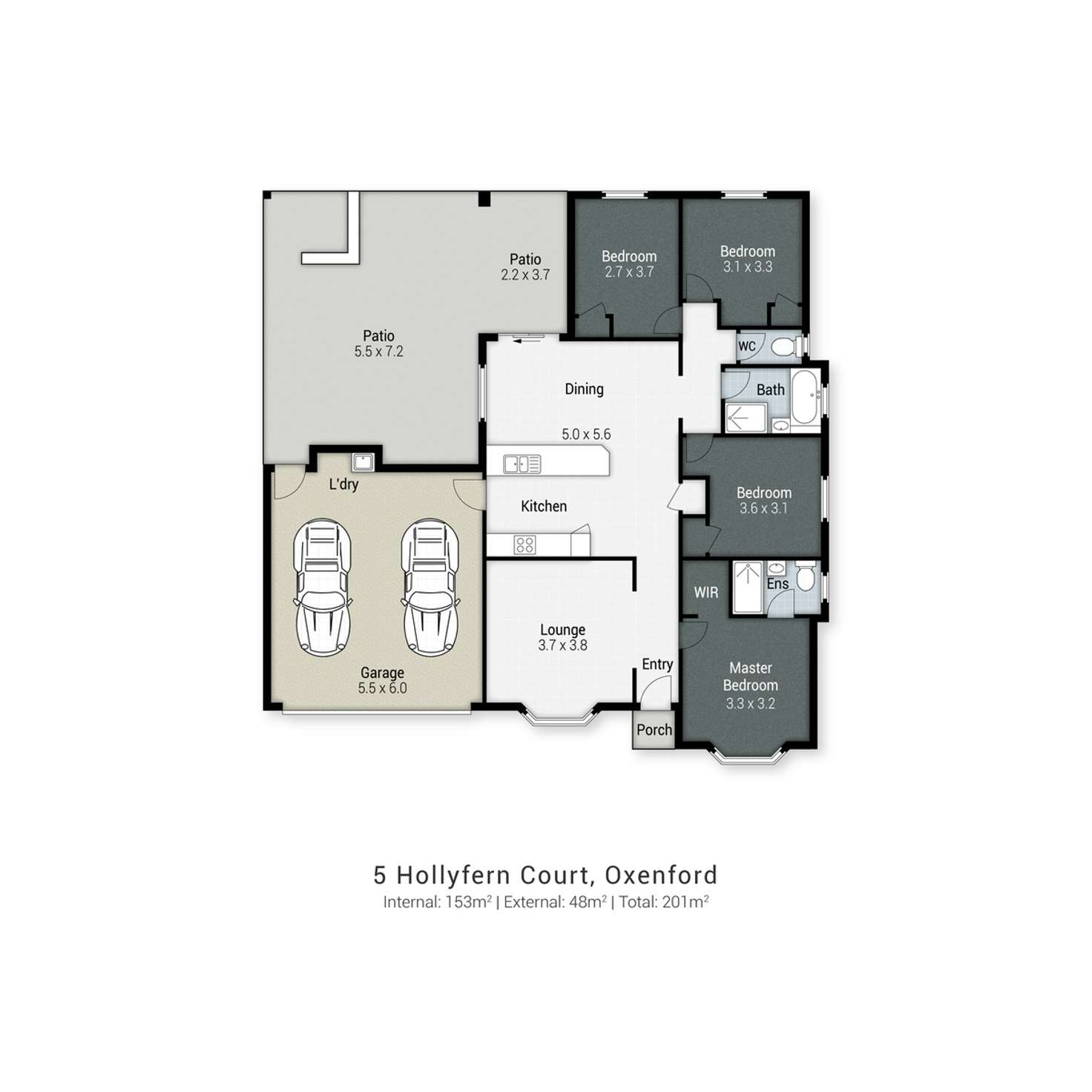 Floorplan of Homely house listing, 5 Hollyfern Court, Oxenford QLD 4210