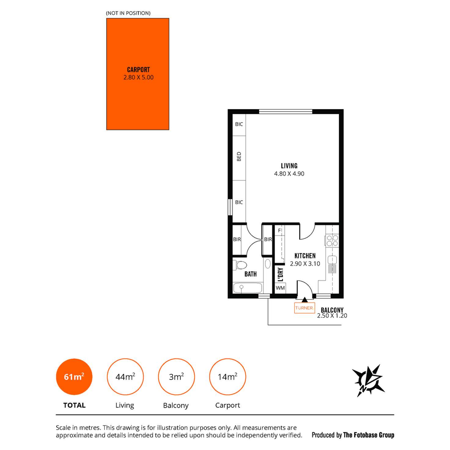 Floorplan of Homely unit listing, 10/55 MacKinnon Parade, North Adelaide SA 5006