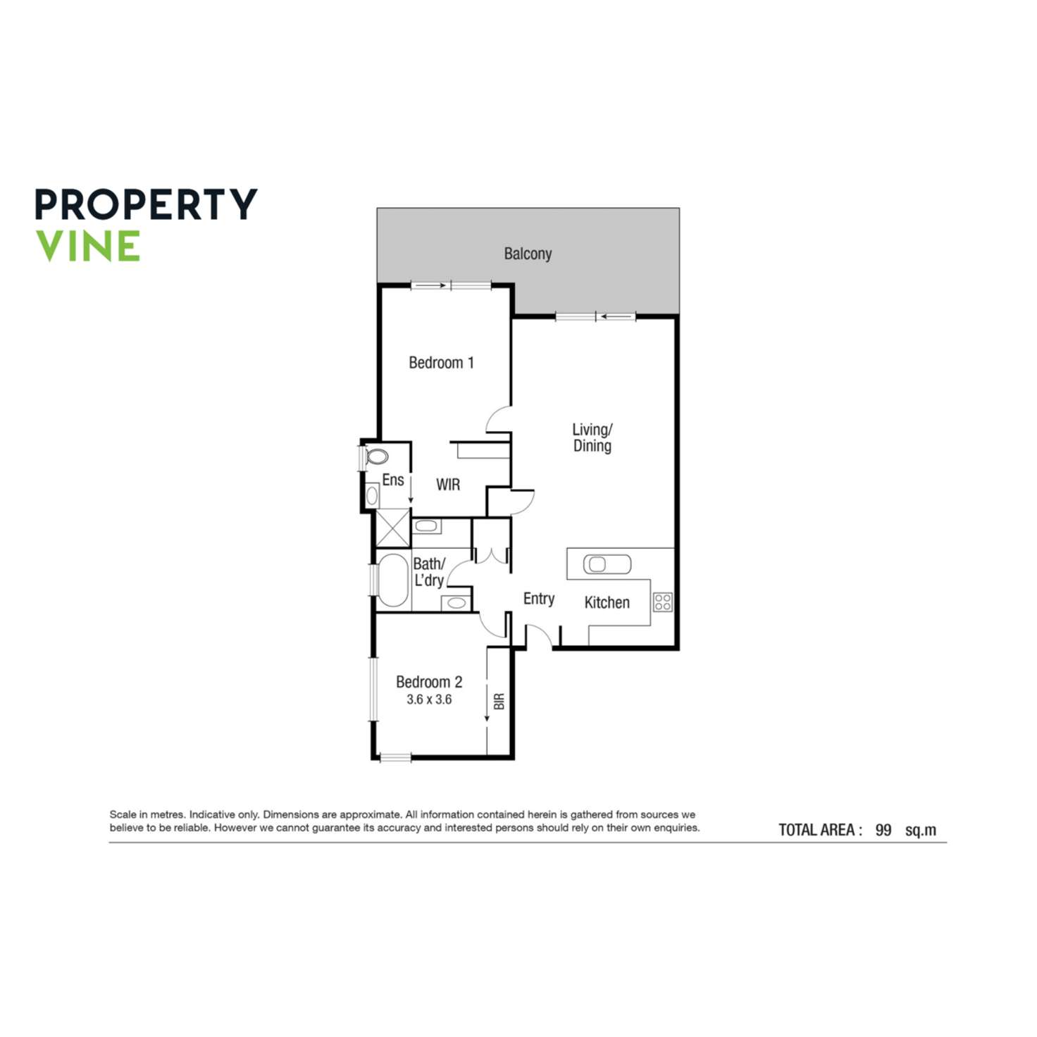 Floorplan of Homely unit listing, 203/38 Gregory Street, Condon QLD 4815
