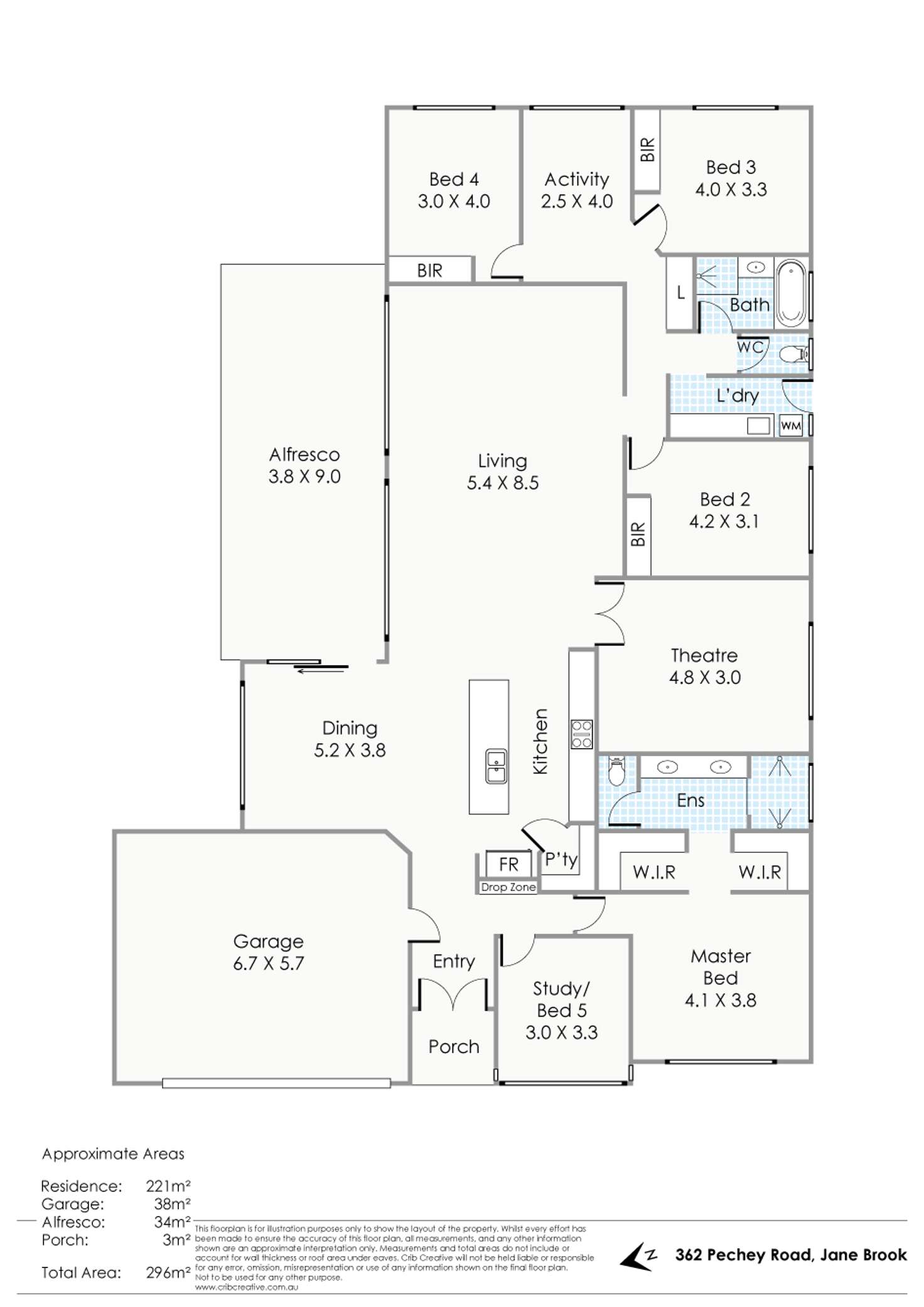 Floorplan of Homely house listing, 362 Pechey Road, Jane Brook WA 6056