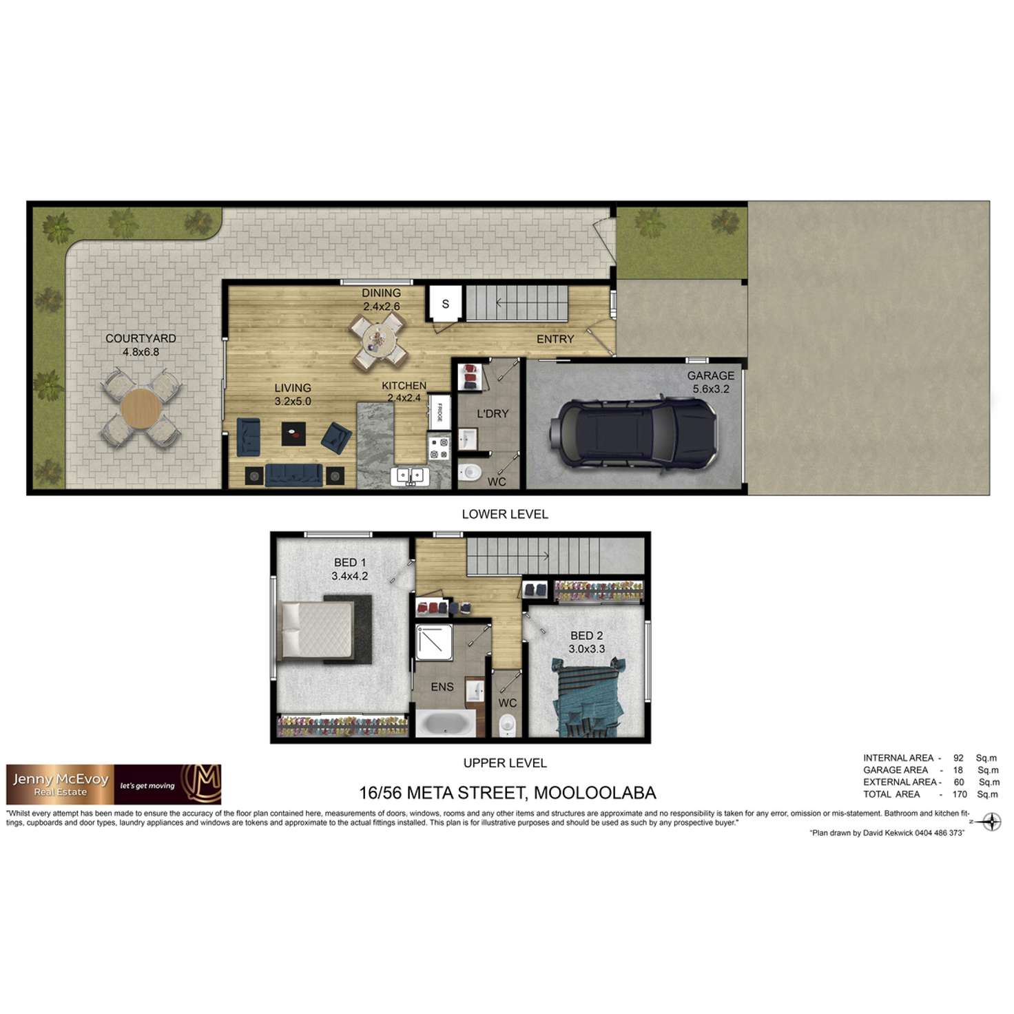 Floorplan of Homely townhouse listing, 16/56-58 Meta Street, Mooloolaba QLD 4557