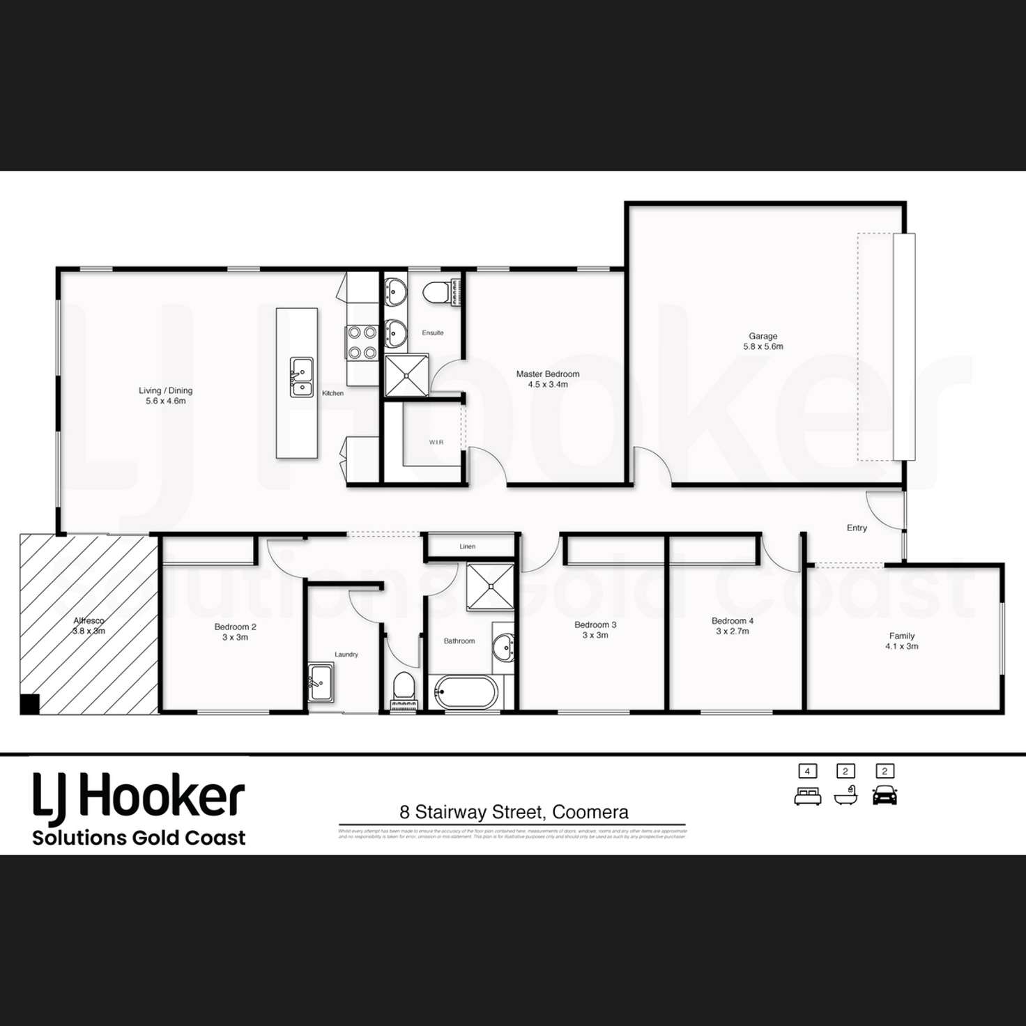 Floorplan of Homely house listing, 8 Stairway Street, Coomera QLD 4209