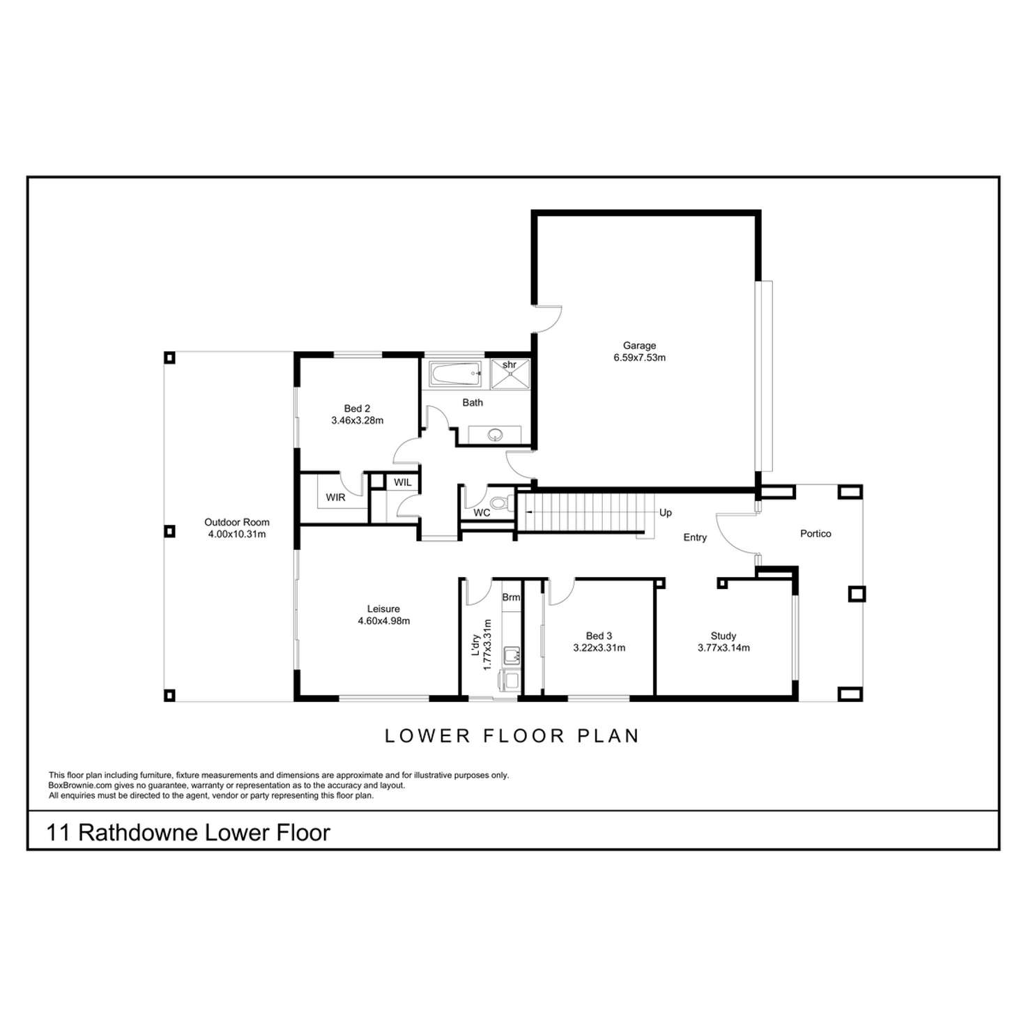 Floorplan of Homely house listing, 11 Rathdowne Court, Urraween QLD 4655