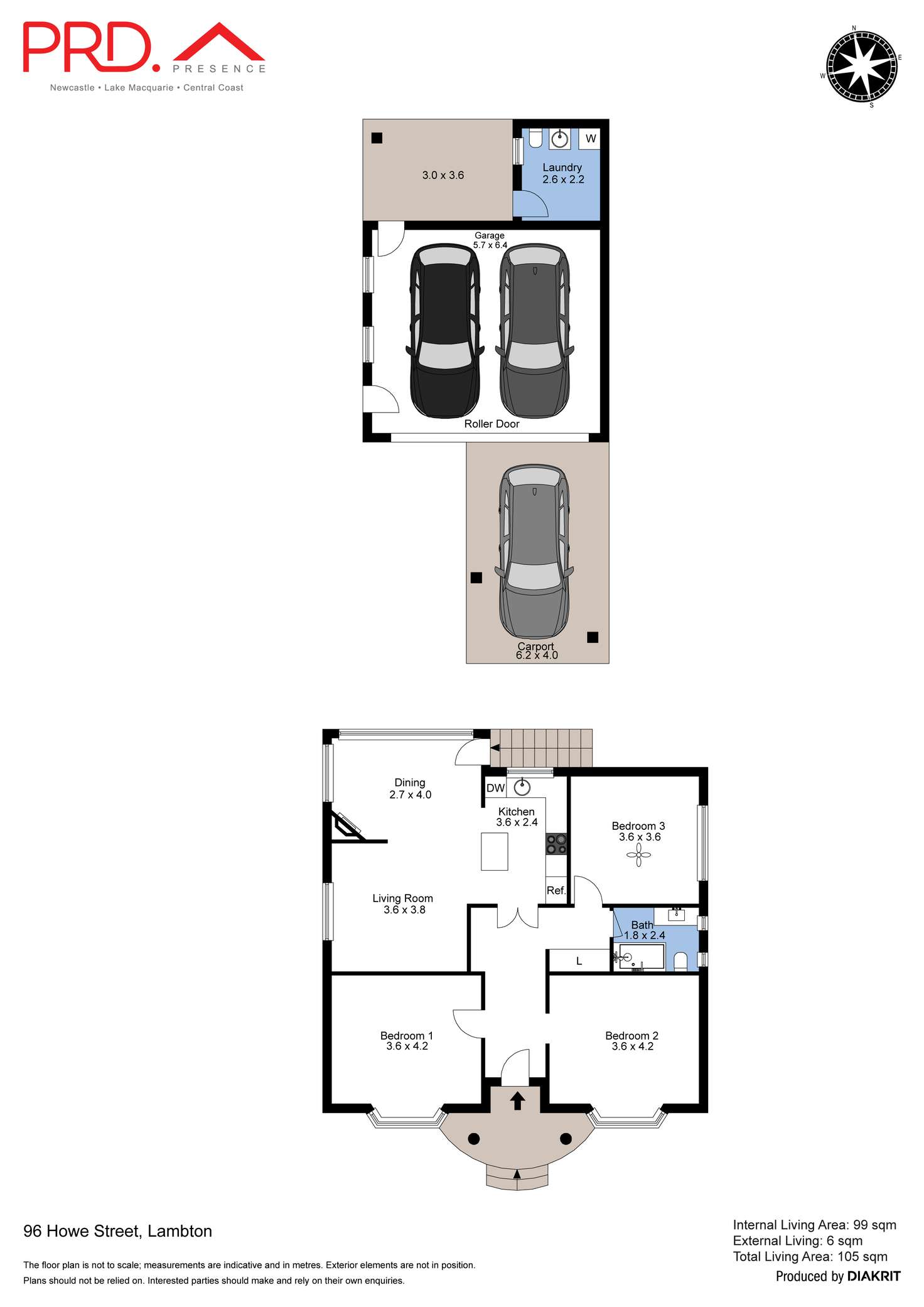 Floorplan of Homely house listing, 96 Howe Street, Lambton NSW 2299