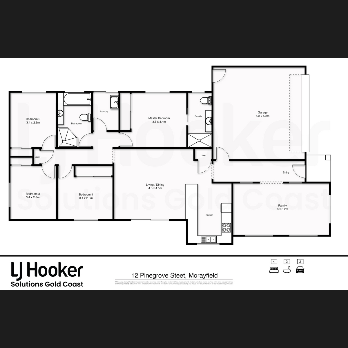 Floorplan of Homely house listing, 12 Pinegrove Street, Morayfield QLD 4506