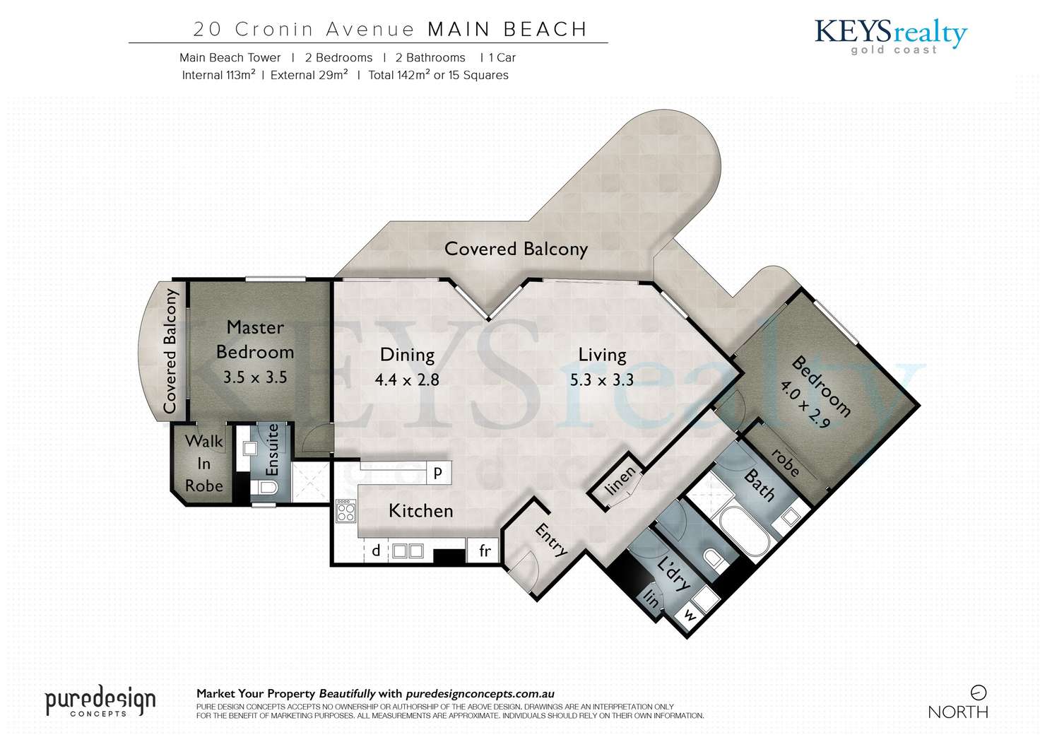 Floorplan of Homely apartment listing, 24/20 Cronin Avenue, Main Beach QLD 4217