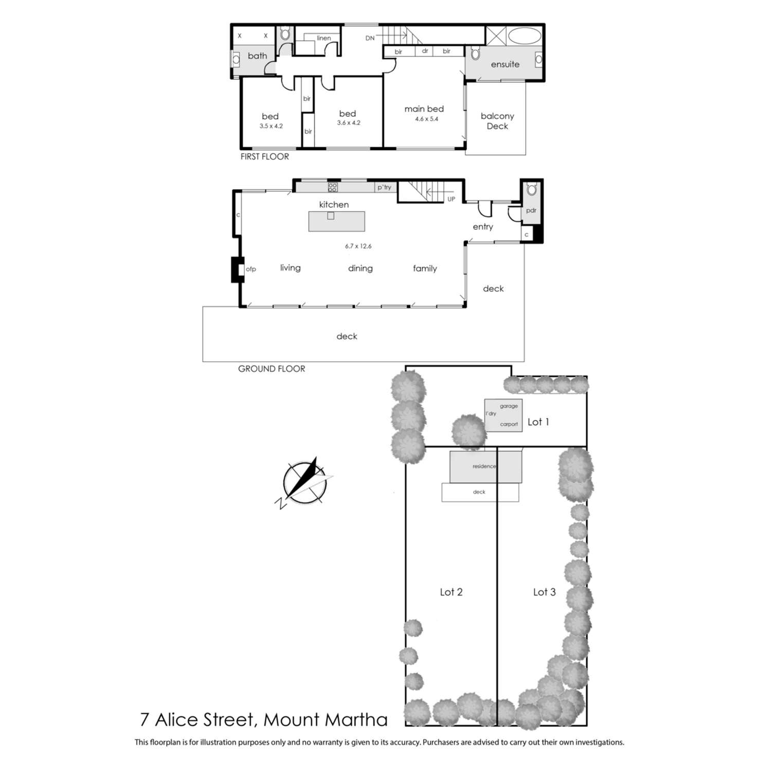 Floorplan of Homely house listing, 7 Alice Street, Mount Martha VIC 3934