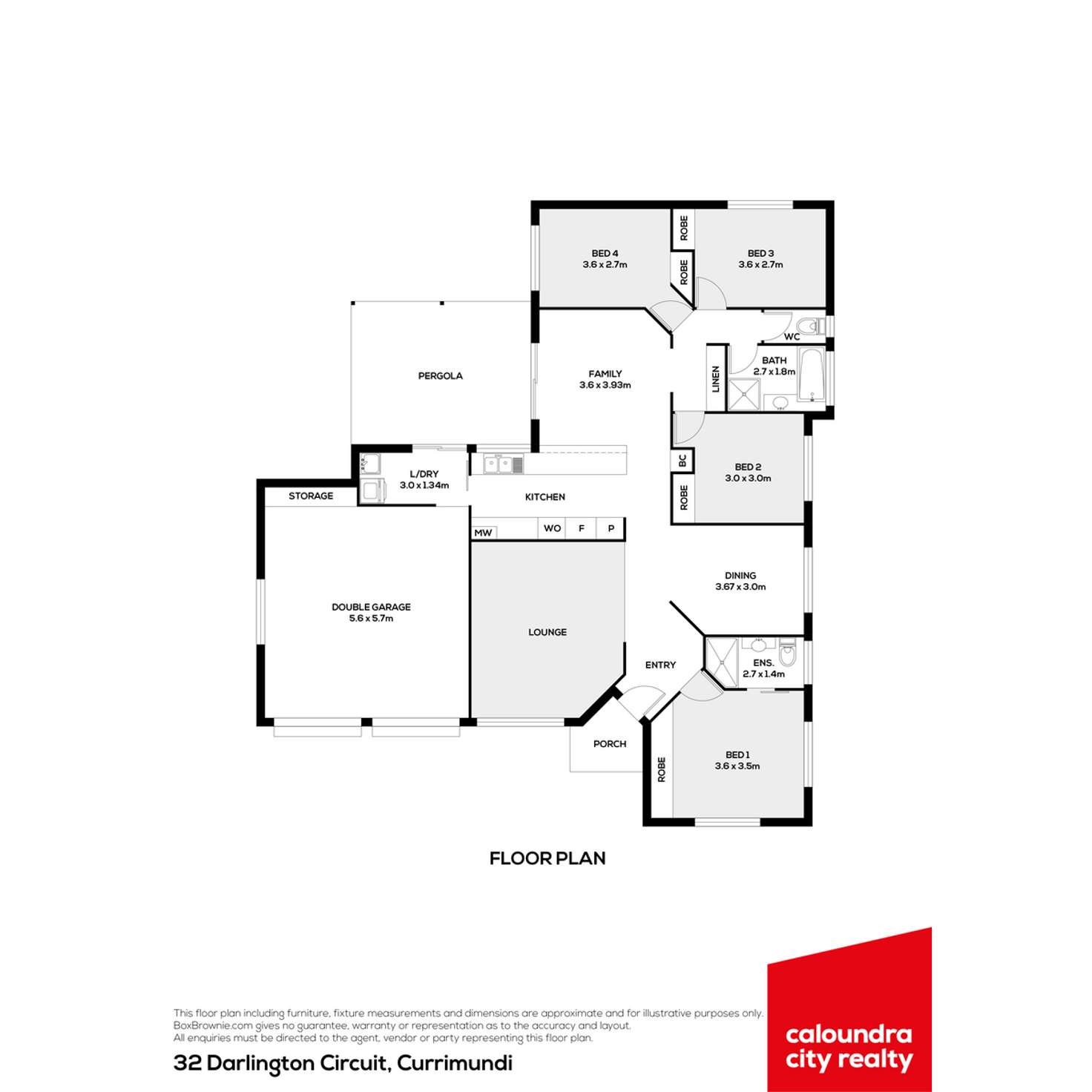 Floorplan of Homely house listing, 32 Darlington Circuit, Currimundi QLD 4551