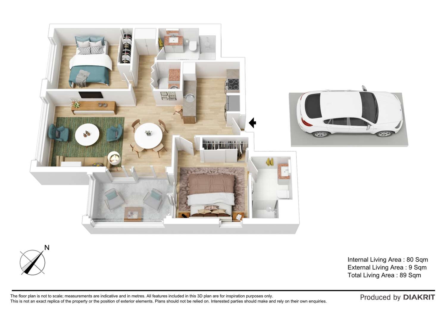 Floorplan of Homely unit listing, 506/191 Constance Street, Bowen Hills QLD 4006