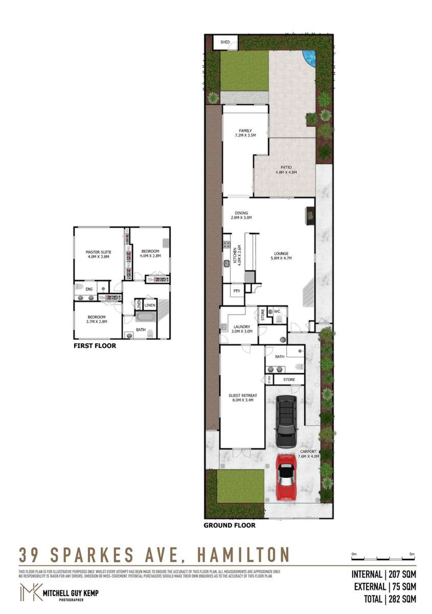 Floorplan of Homely house listing, 39 Sparkes Avenue, Hamilton QLD 4007