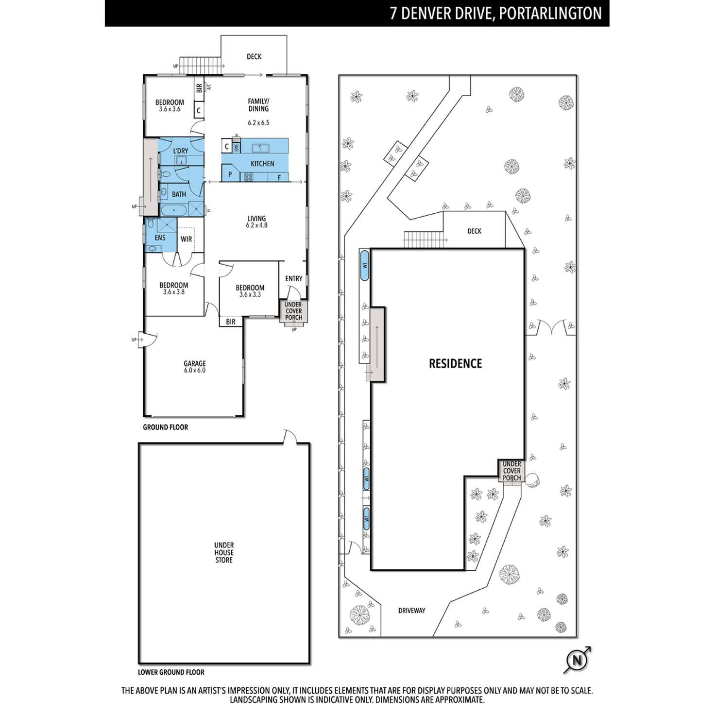 Floorplan of Homely house listing, 7 Denver Drive, Portarlington VIC 3223