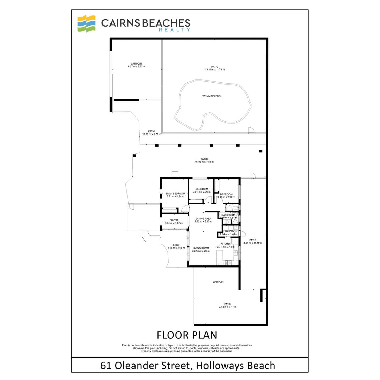 Floorplan of Homely house listing, 61 Oleander Street, Holloways Beach QLD 4878