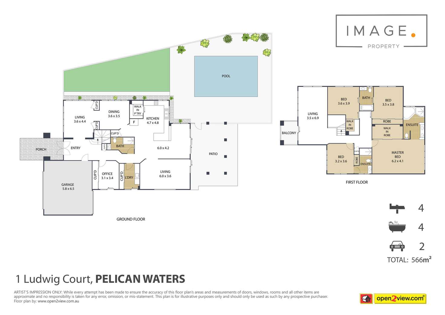 Floorplan of Homely house listing, 1 Ludwig Court, Pelican Waters QLD 4551