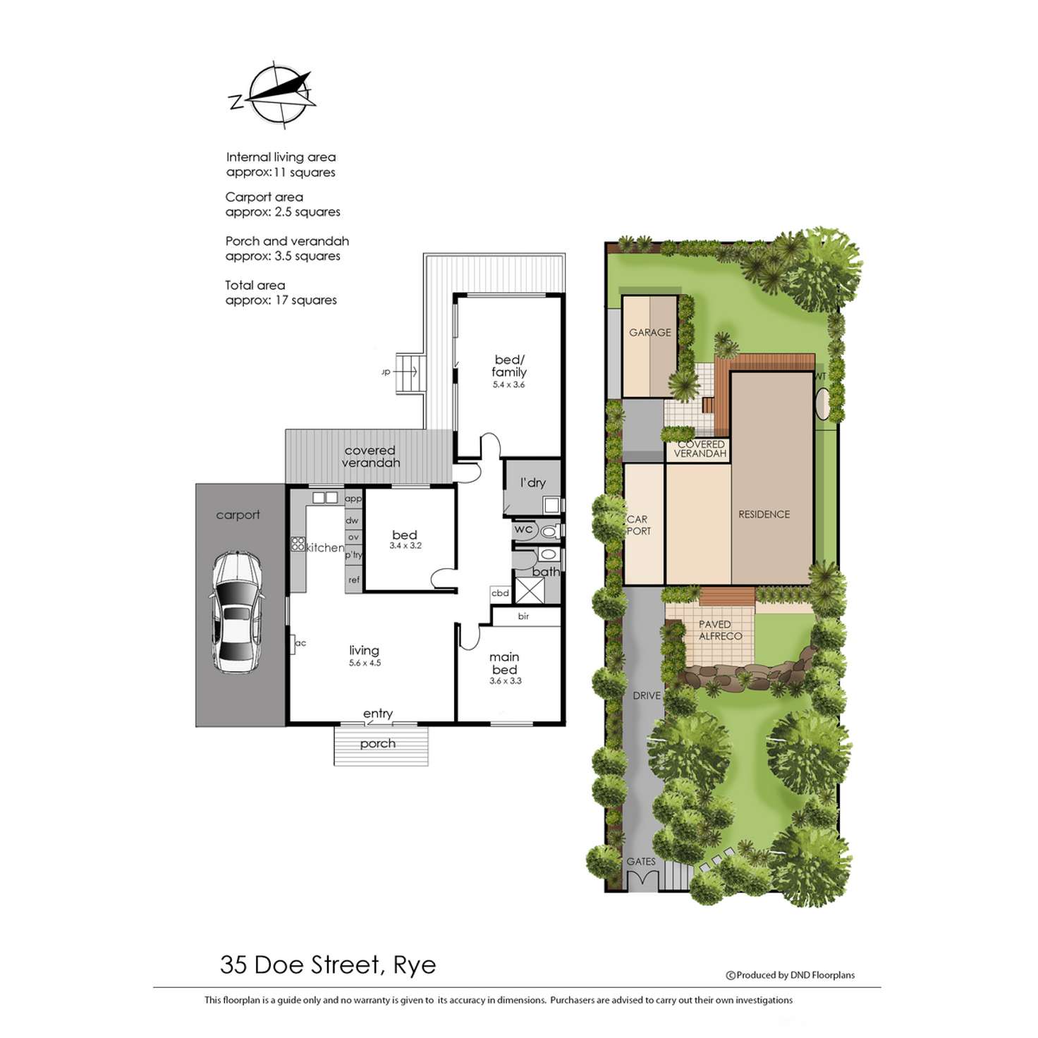 Floorplan of Homely house listing, 35 Doe Street, Rye VIC 3941