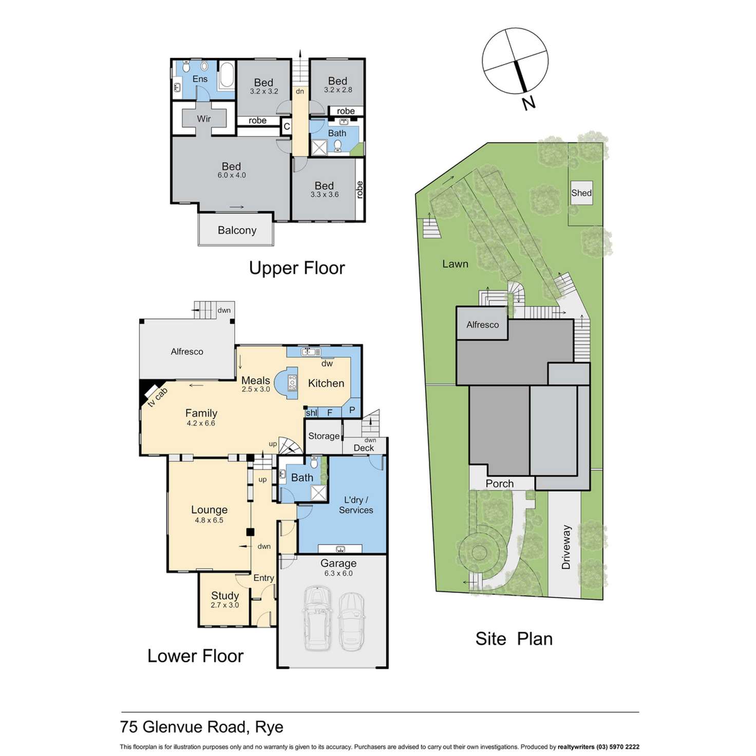 Floorplan of Homely house listing, 22 Glenvue Road, Rye VIC 3941