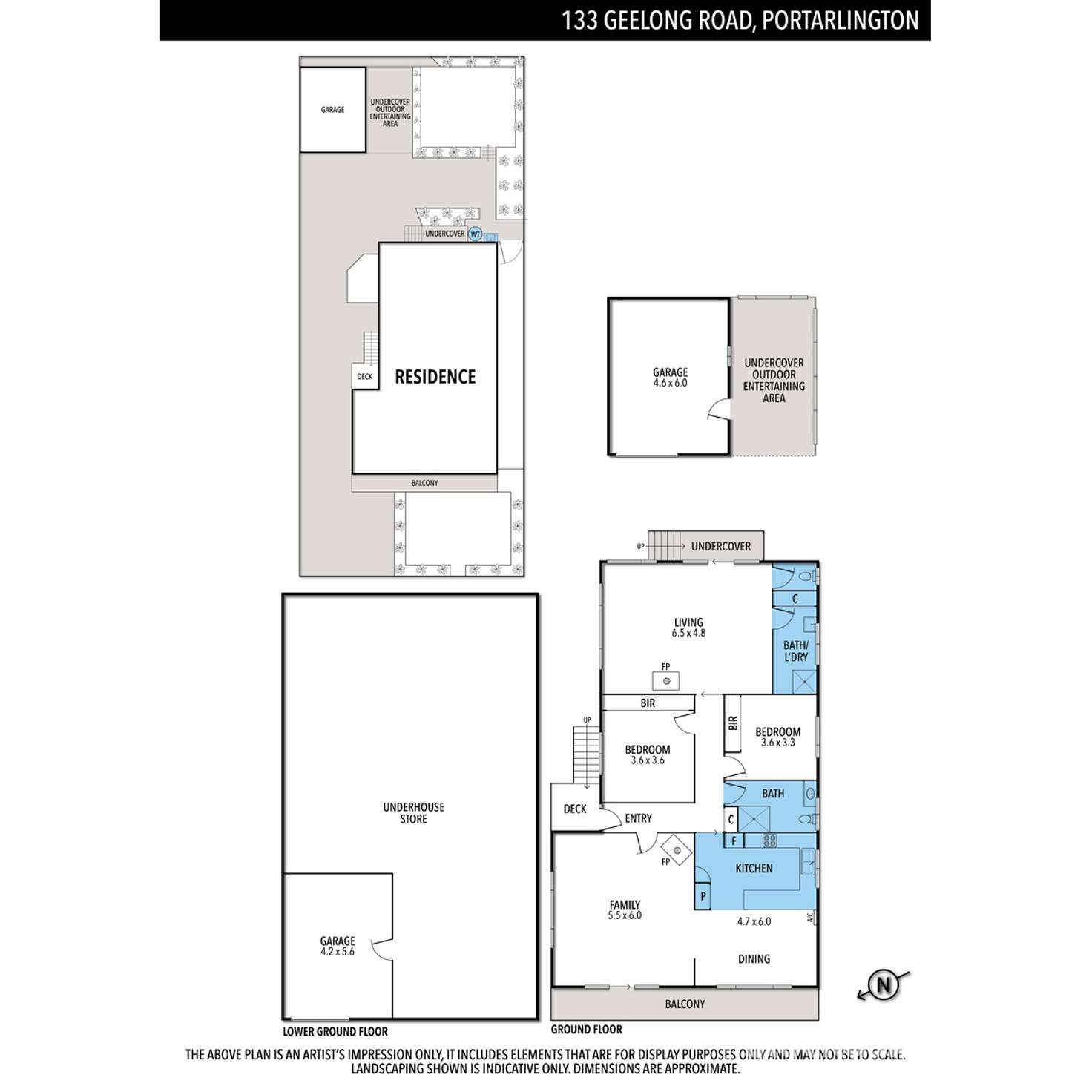 Floorplan of Homely house listing, 133 Geelong Road, Portarlington VIC 3223