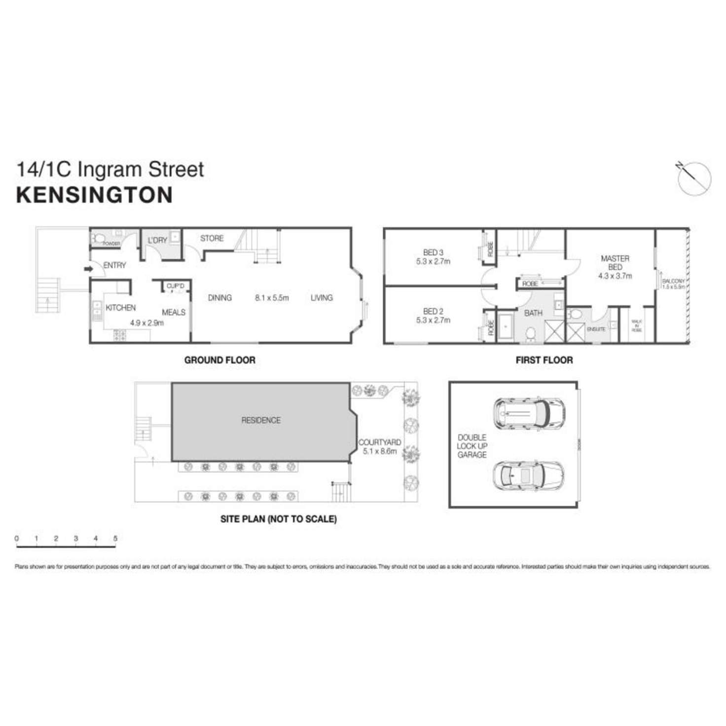 Floorplan of Homely apartment listing, 14/1C Ingram Street, Kensington NSW 2033