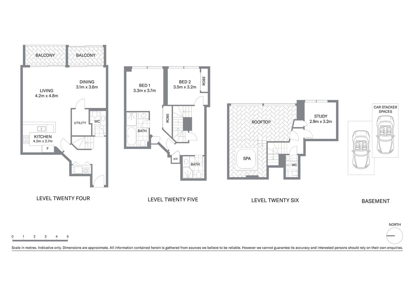 Floorplan of Homely apartment listing, Penthouse 159/361 Kent Street, Sydney NSW 2000