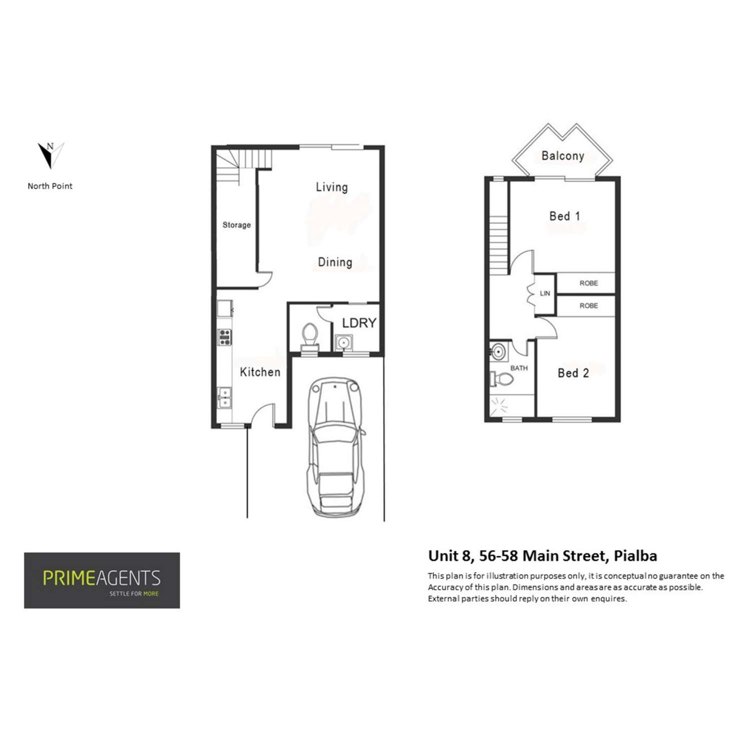 Floorplan of Homely unit listing, 8/56-58 Main Street, Pialba QLD 4655