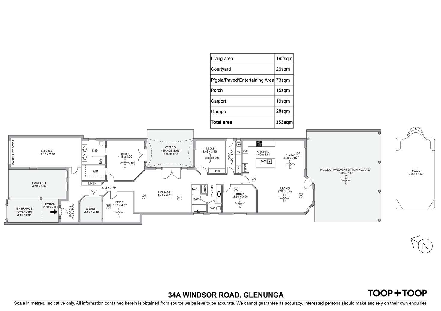 Floorplan of Homely house listing, 34A Windsor Road, Glenunga SA 5064