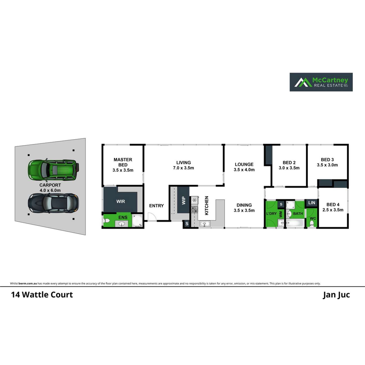 Floorplan of Homely house listing, 14 Wattle Court, Jan Juc VIC 3228