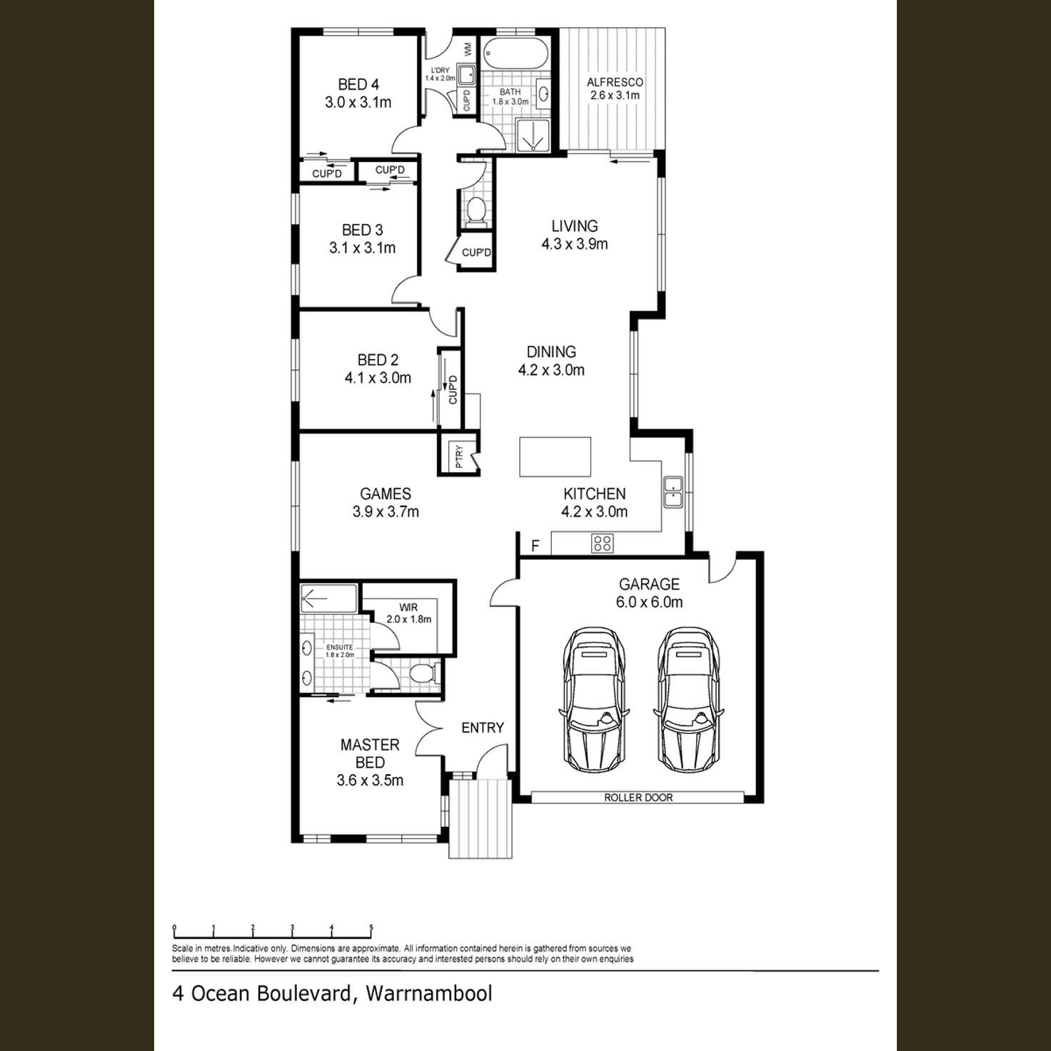 Floorplan of Homely house listing, 4 Southern Ocean Boulevard, Warrnambool VIC 3280
