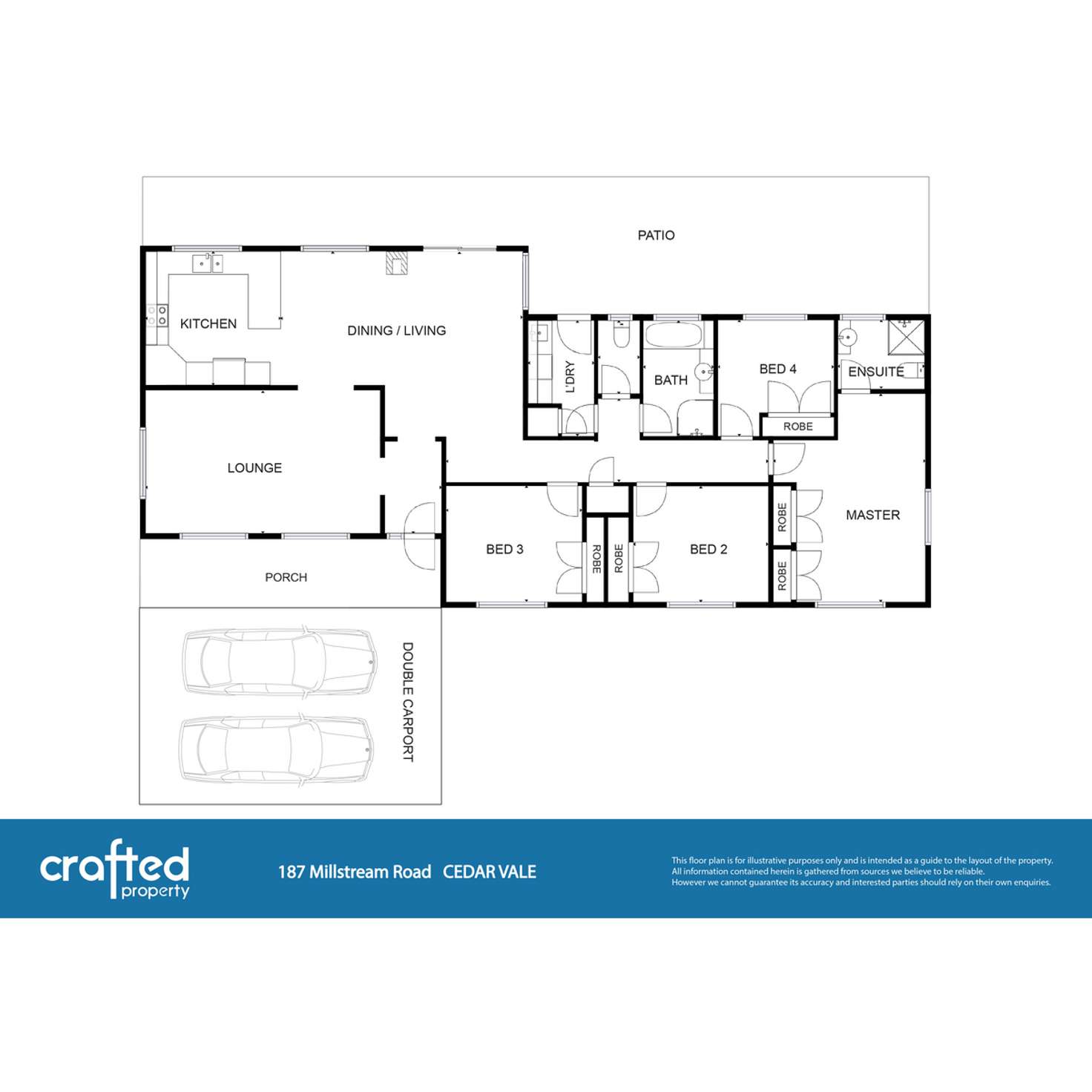 Floorplan of Homely house listing, 187 Millstream Road, Cedar Vale QLD 4285