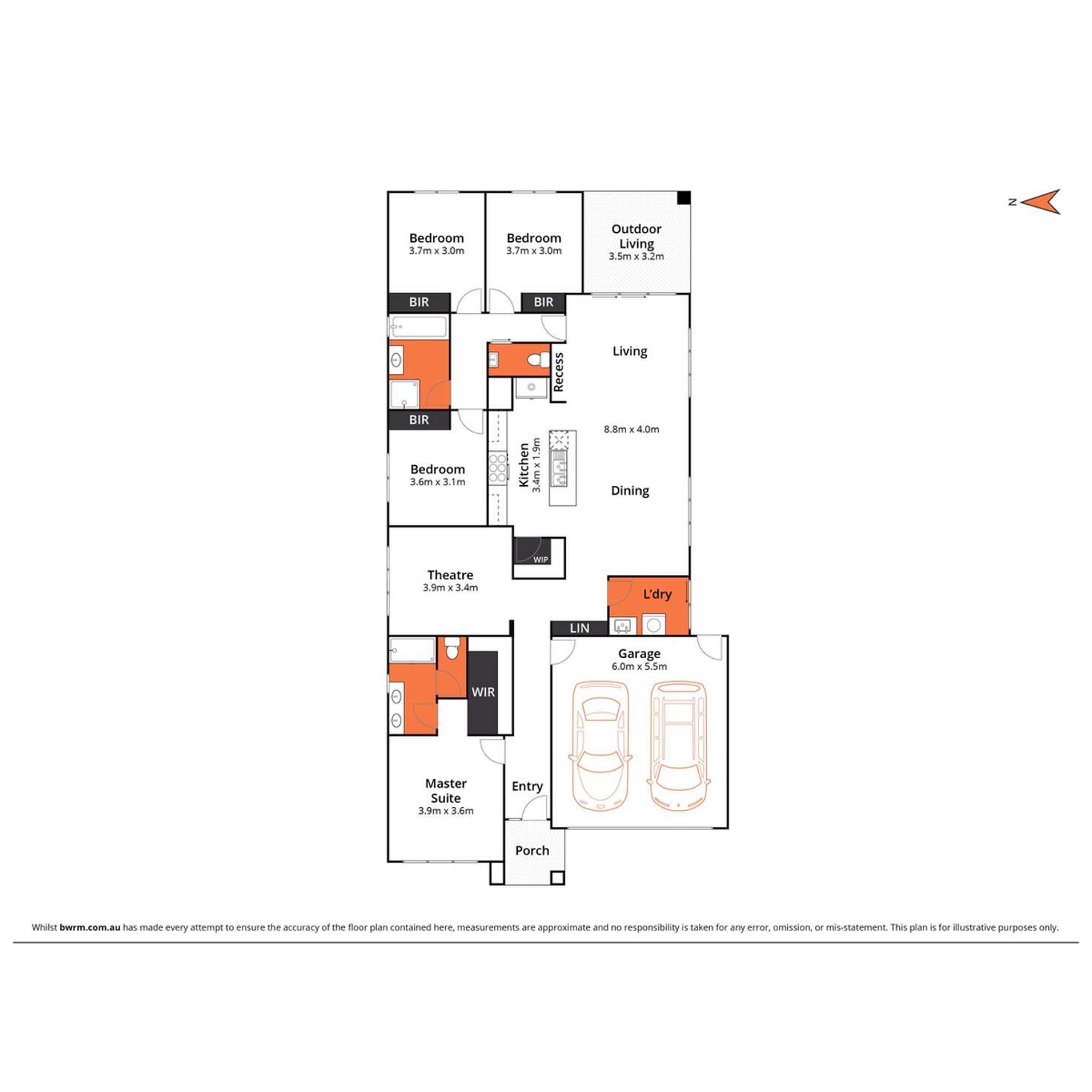 Floorplan of Homely house listing, 22 Whiteley Street, Mount Duneed VIC 3217