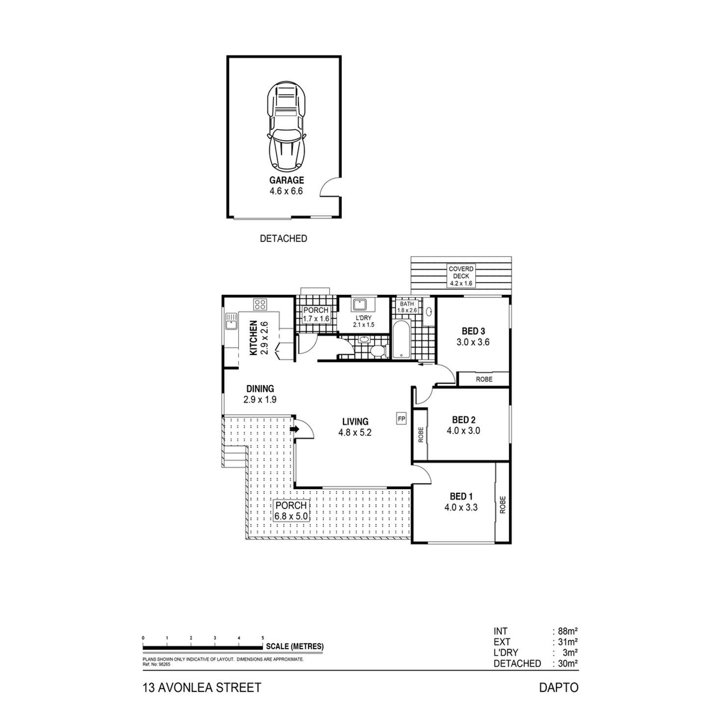Floorplan of Homely house listing, 13 Avonlea Street, Dapto NSW 2530