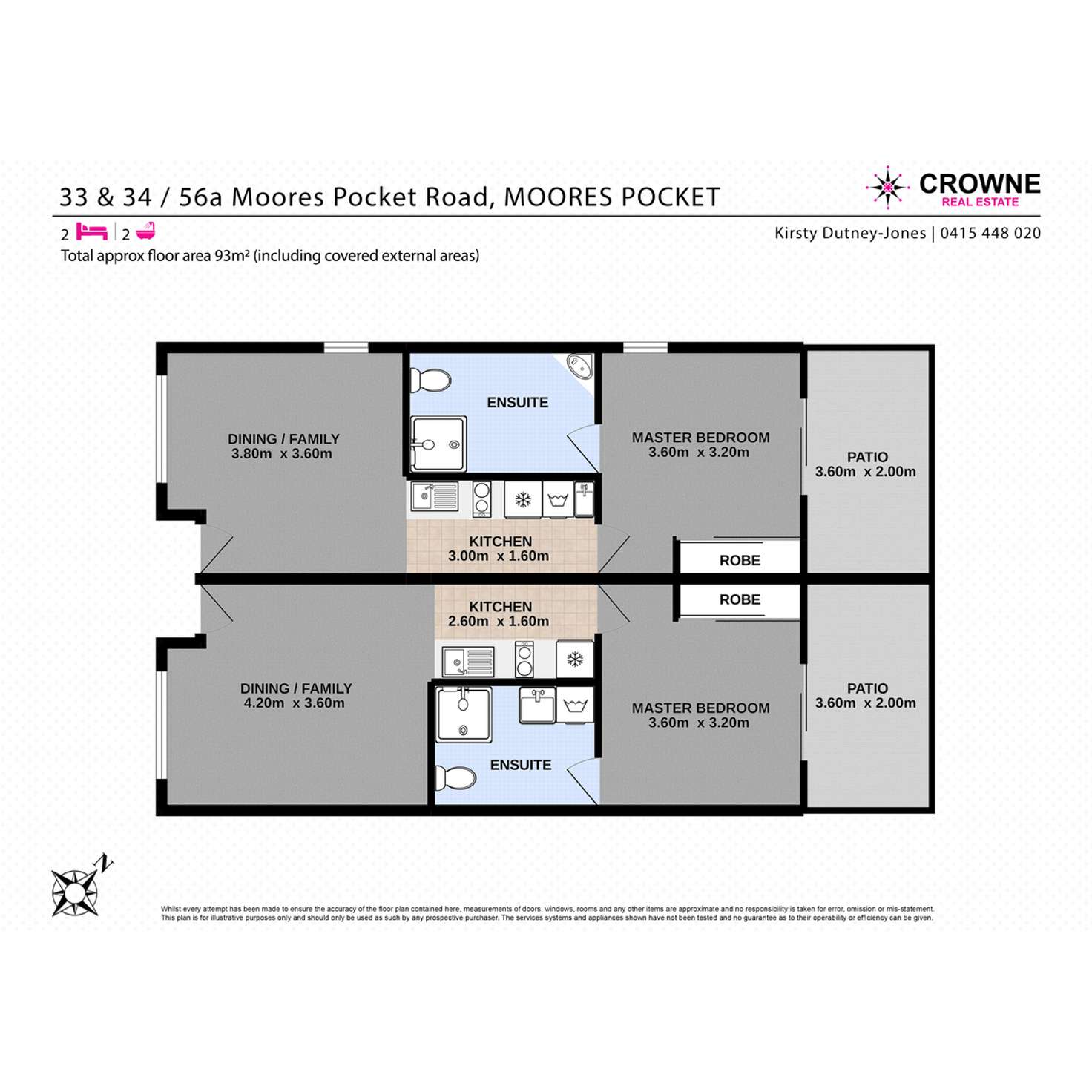 Floorplan of Homely unit listing, 33 & 34/56A Moores Pocket Road, Moores Pocket QLD 4305