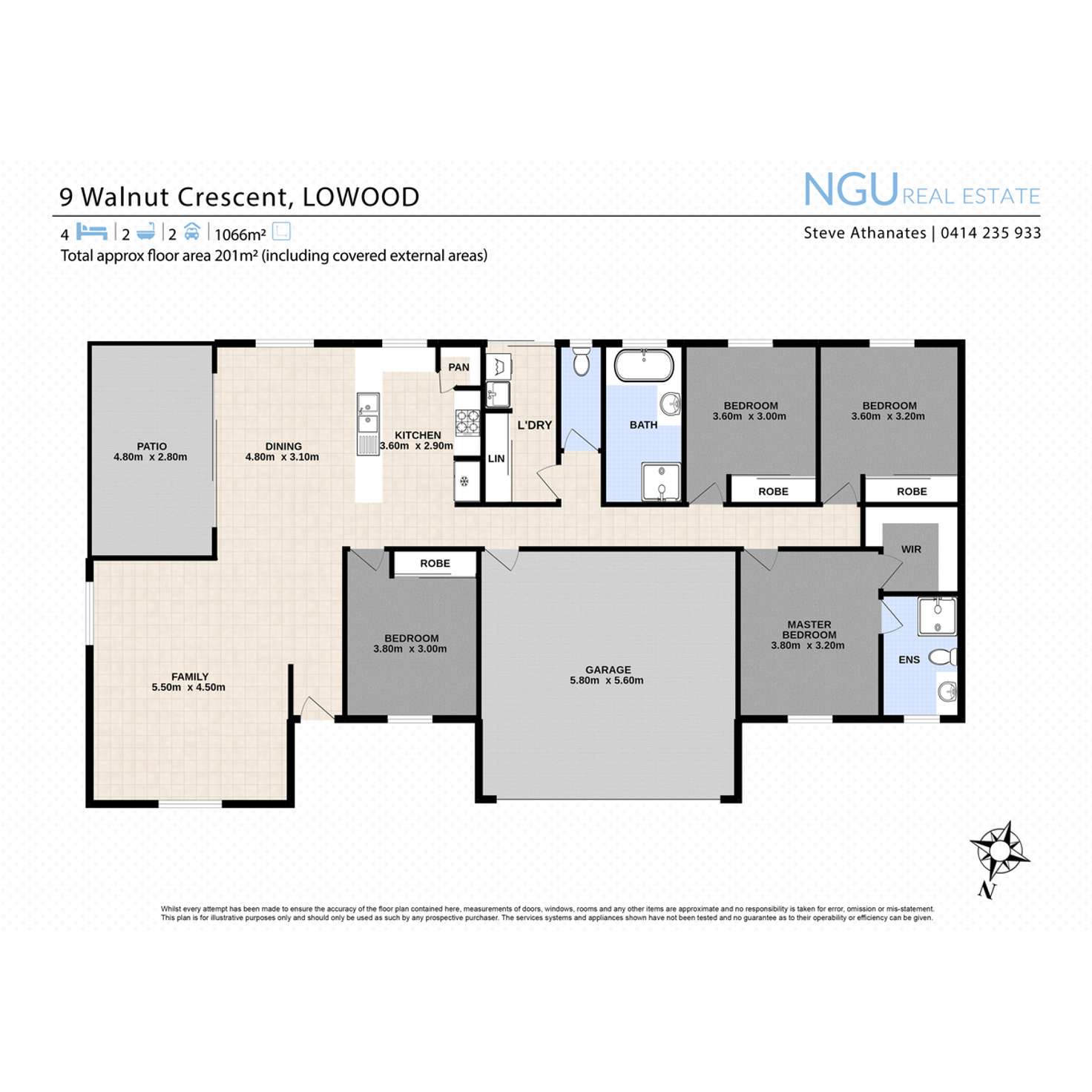 Floorplan of Homely house listing, 9 Walnut Crescent, Lowood QLD 4311