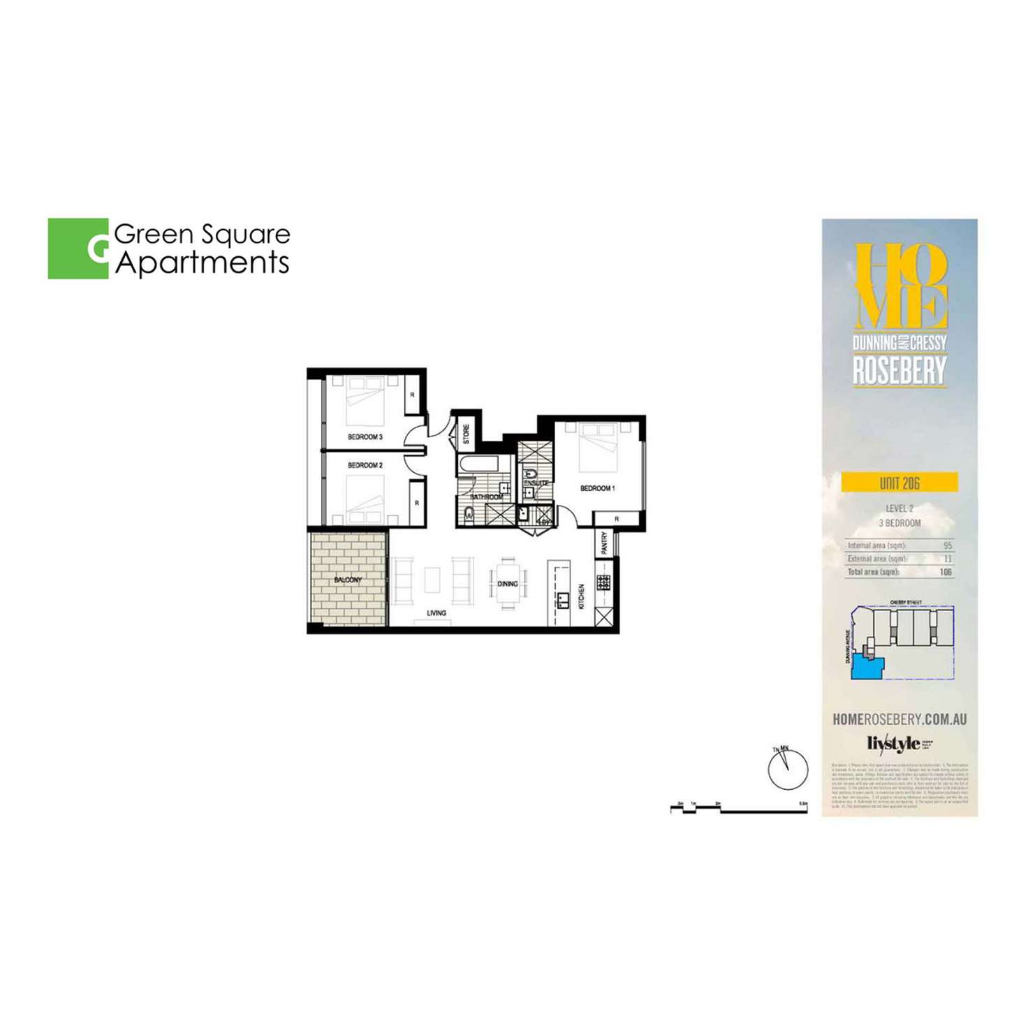 Floorplan of Homely apartment listing, 303/29 Dunning Avenue, Rosebery NSW 2018