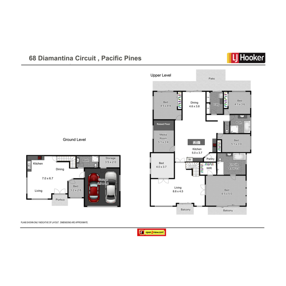 Floorplan of Homely house listing, 68 Diamantina Circuit, Pacific Pines QLD 4211